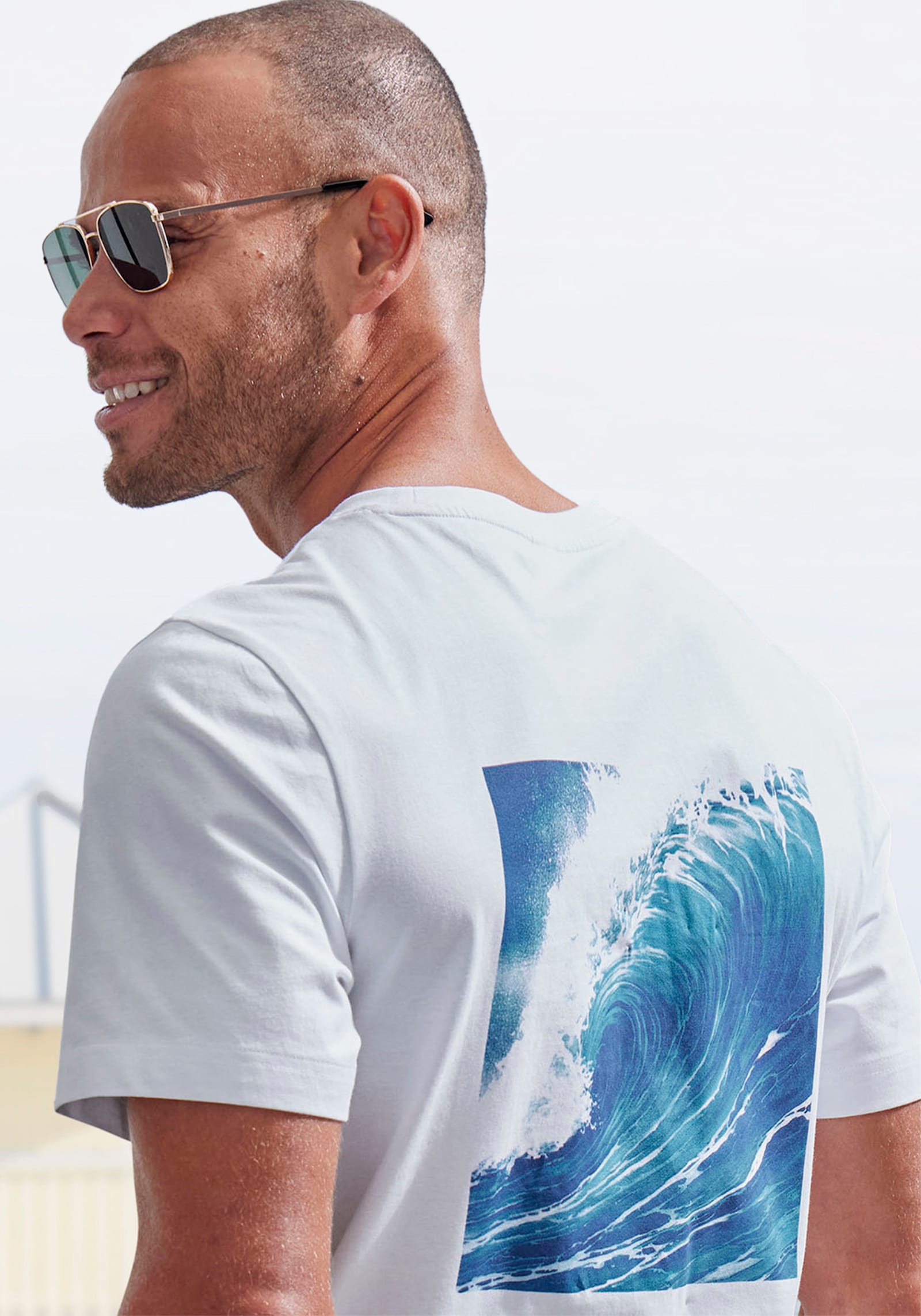 John Devin T-Shirt - weiß-bedruckt