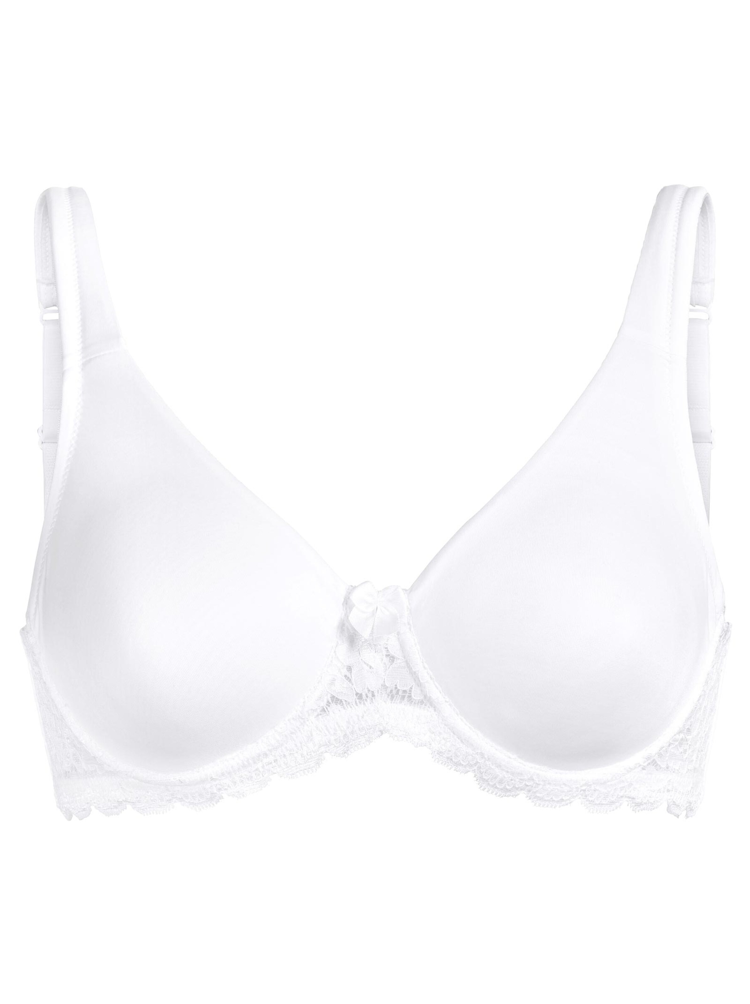 wäschepur T-Shirt-BH mit Bügel - weiß