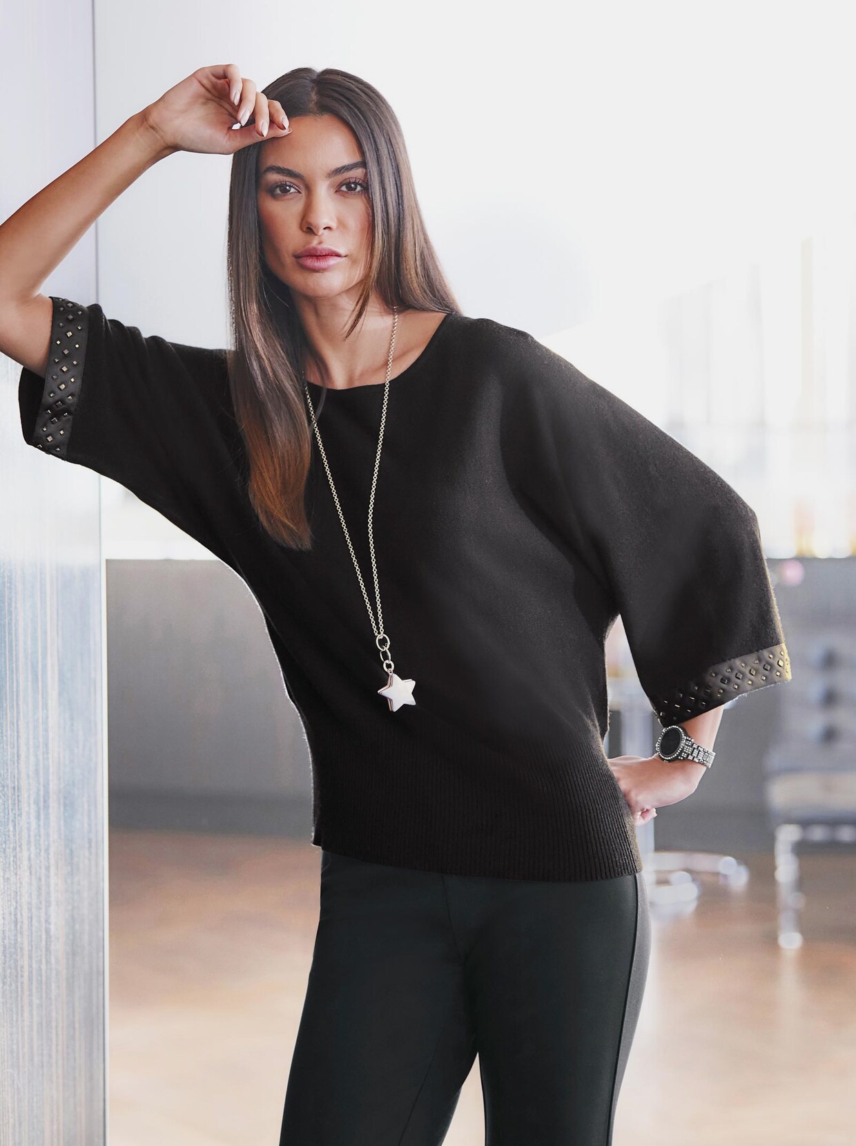 Rick Cardona Pullover - schwarz