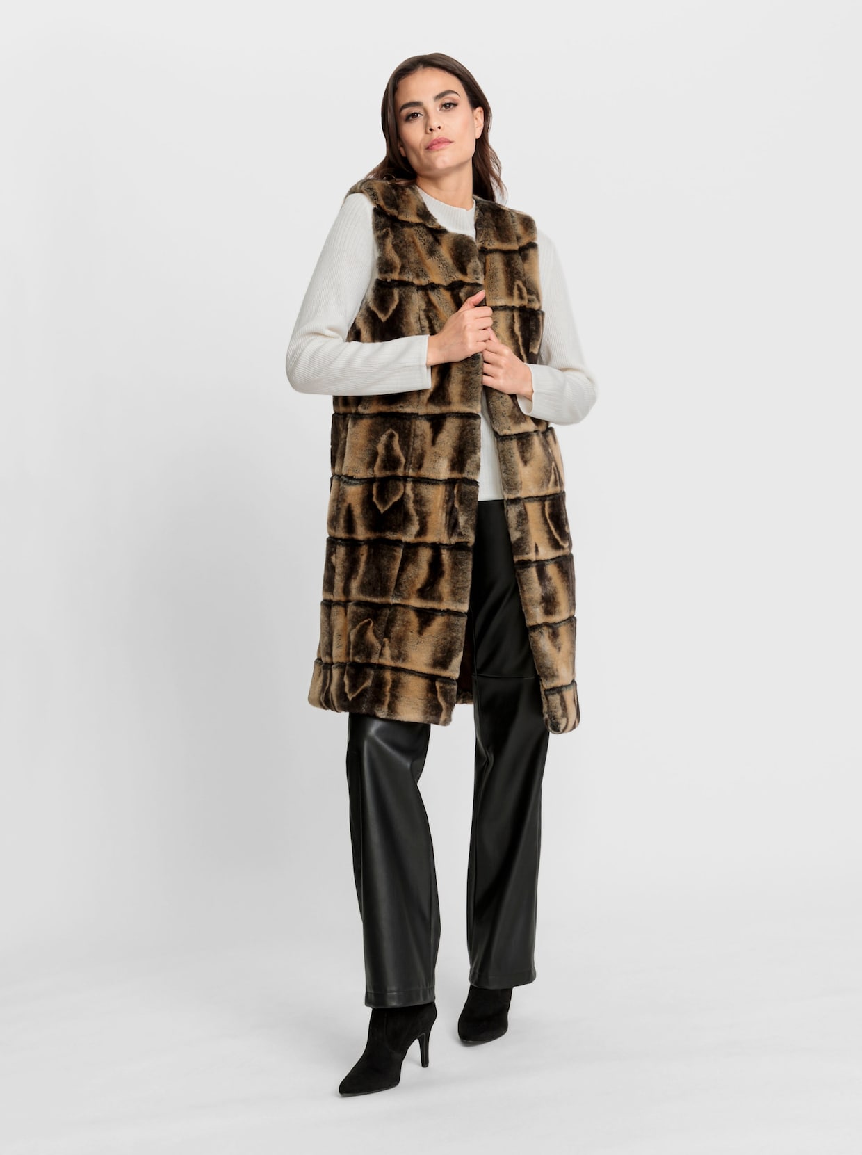 heine Gilet - bruin