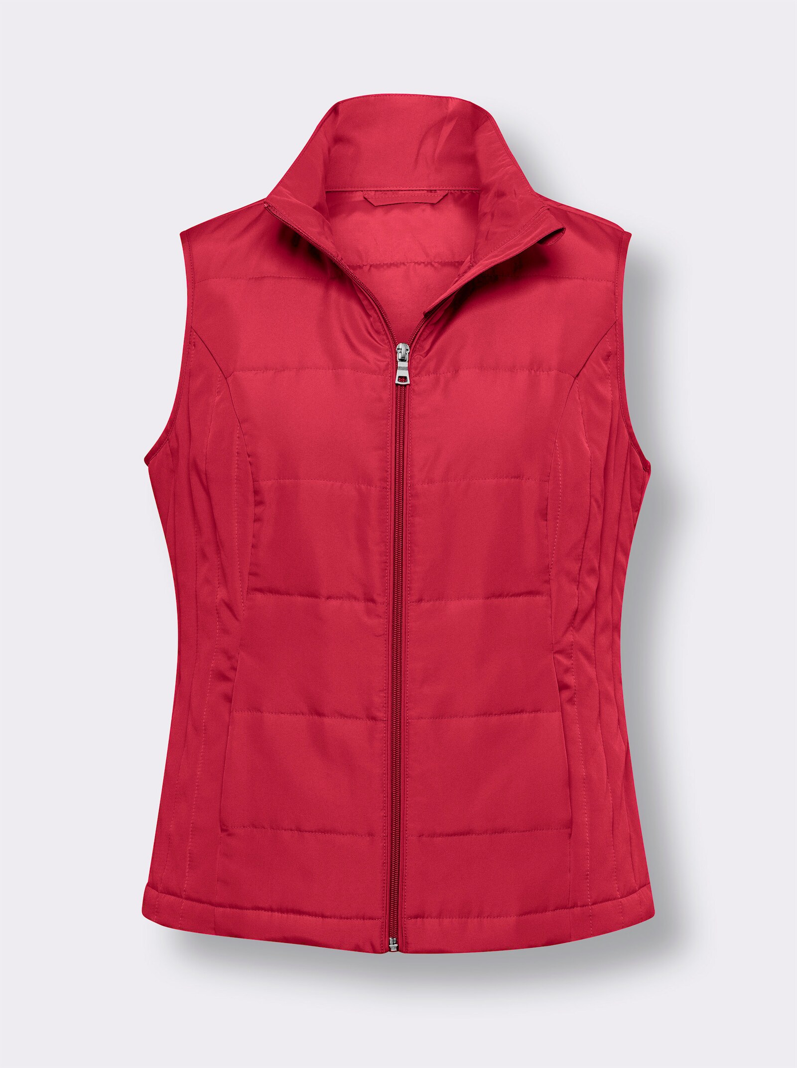 Bodywarmer met naadzakken - aardbei