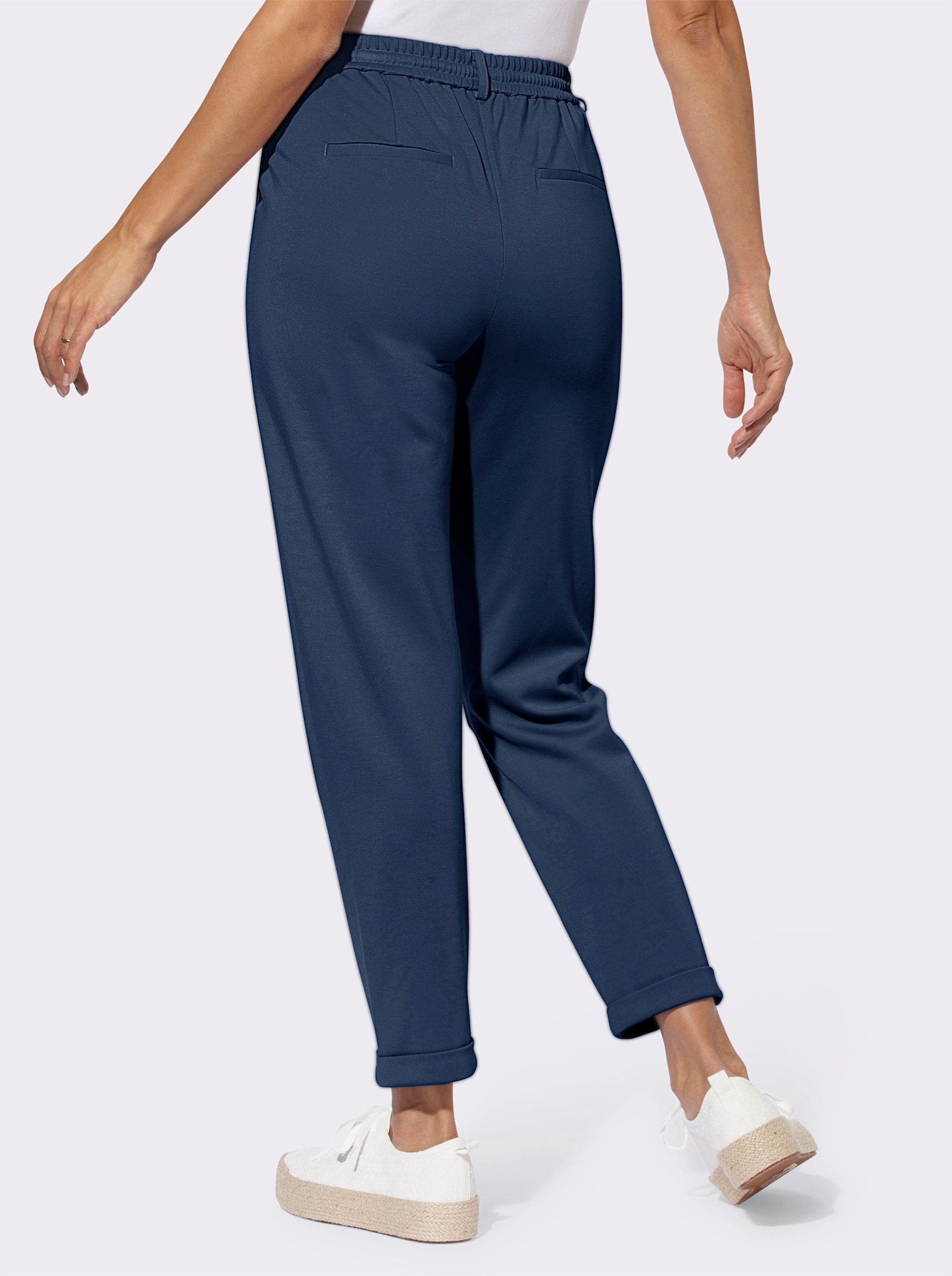 Jogg Pants in Interlock-Qualität - dunkelblau