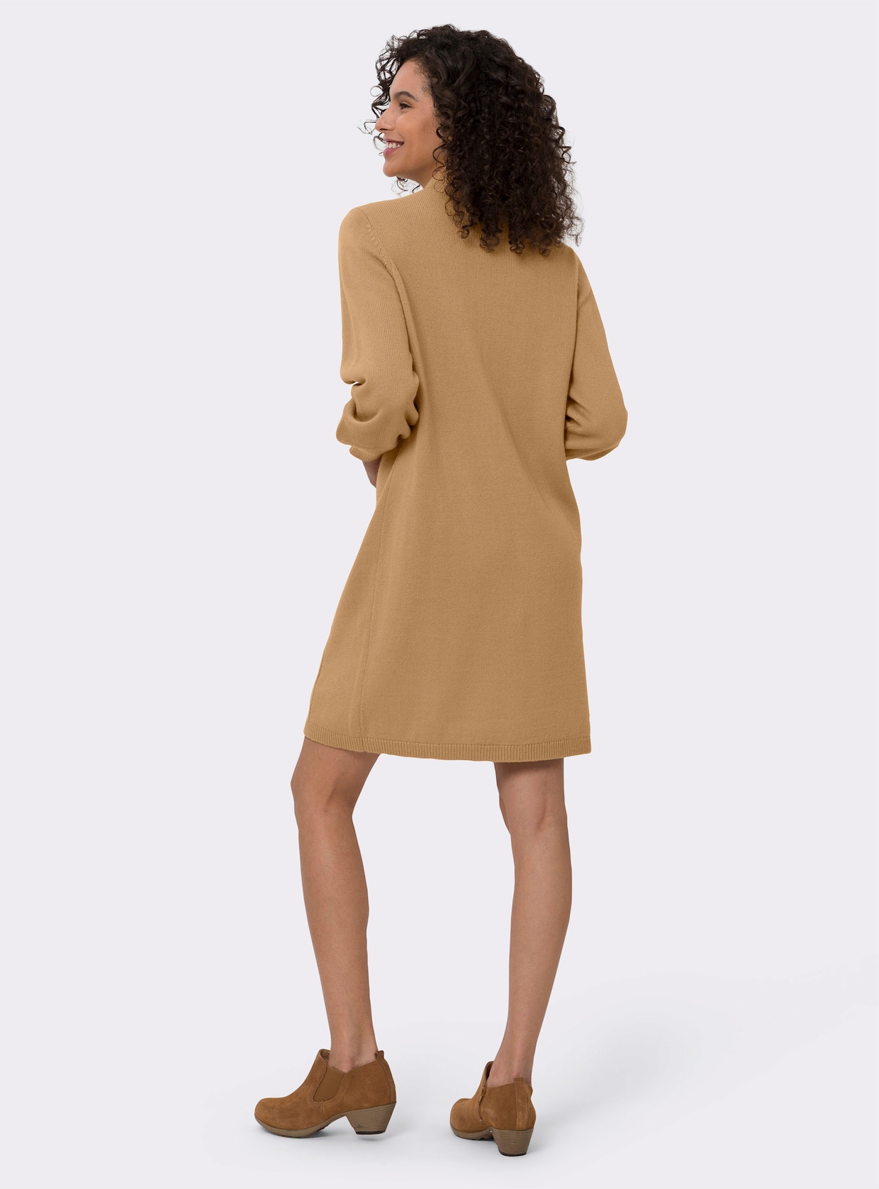 heine Strickkleid - camel