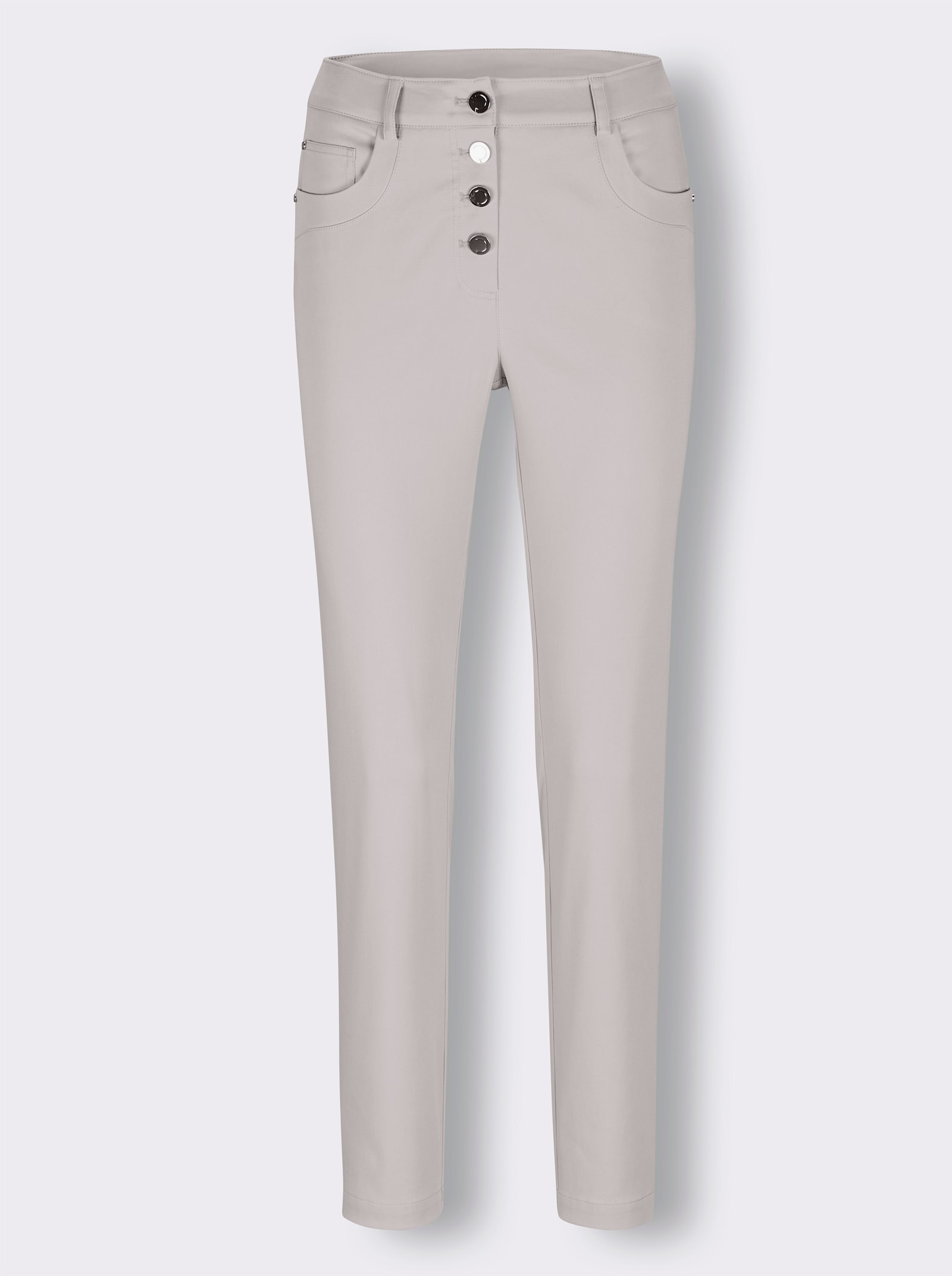 CREATION L PREMIUM Hose mit Lyocell - hellgrau