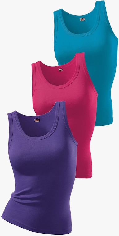 H.I.S Tanktop - paars, roze, turkoois