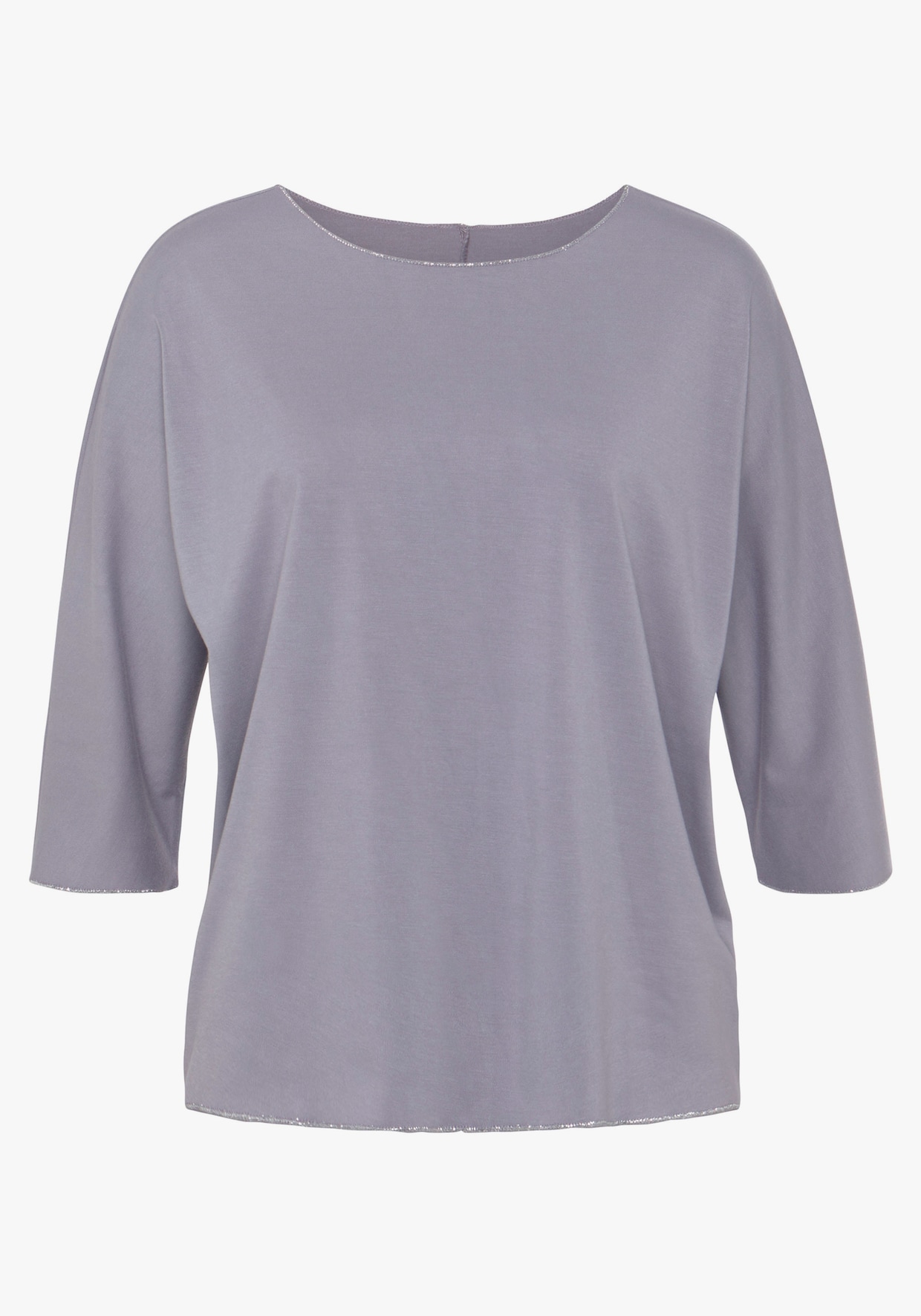 LASCANA Shirt met ronde hals - lila
