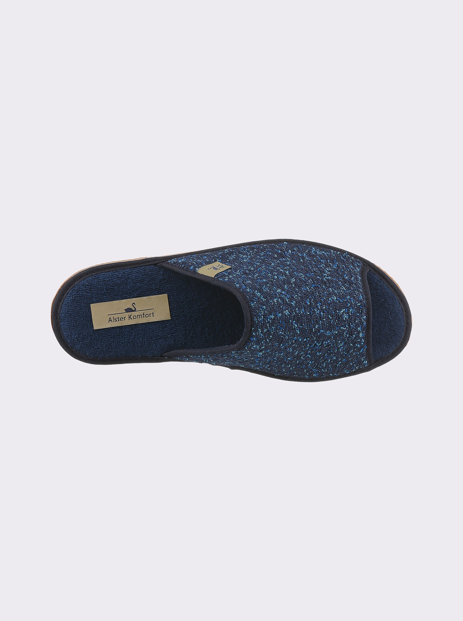 Pantoffel in Textil-Qualität - marine