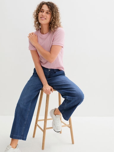 Rundhalsshirt - rosé