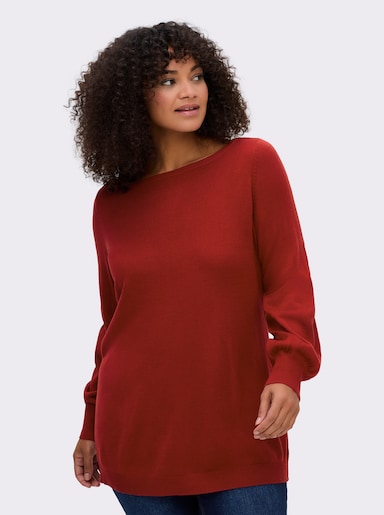 sheego Pullover - kirsche