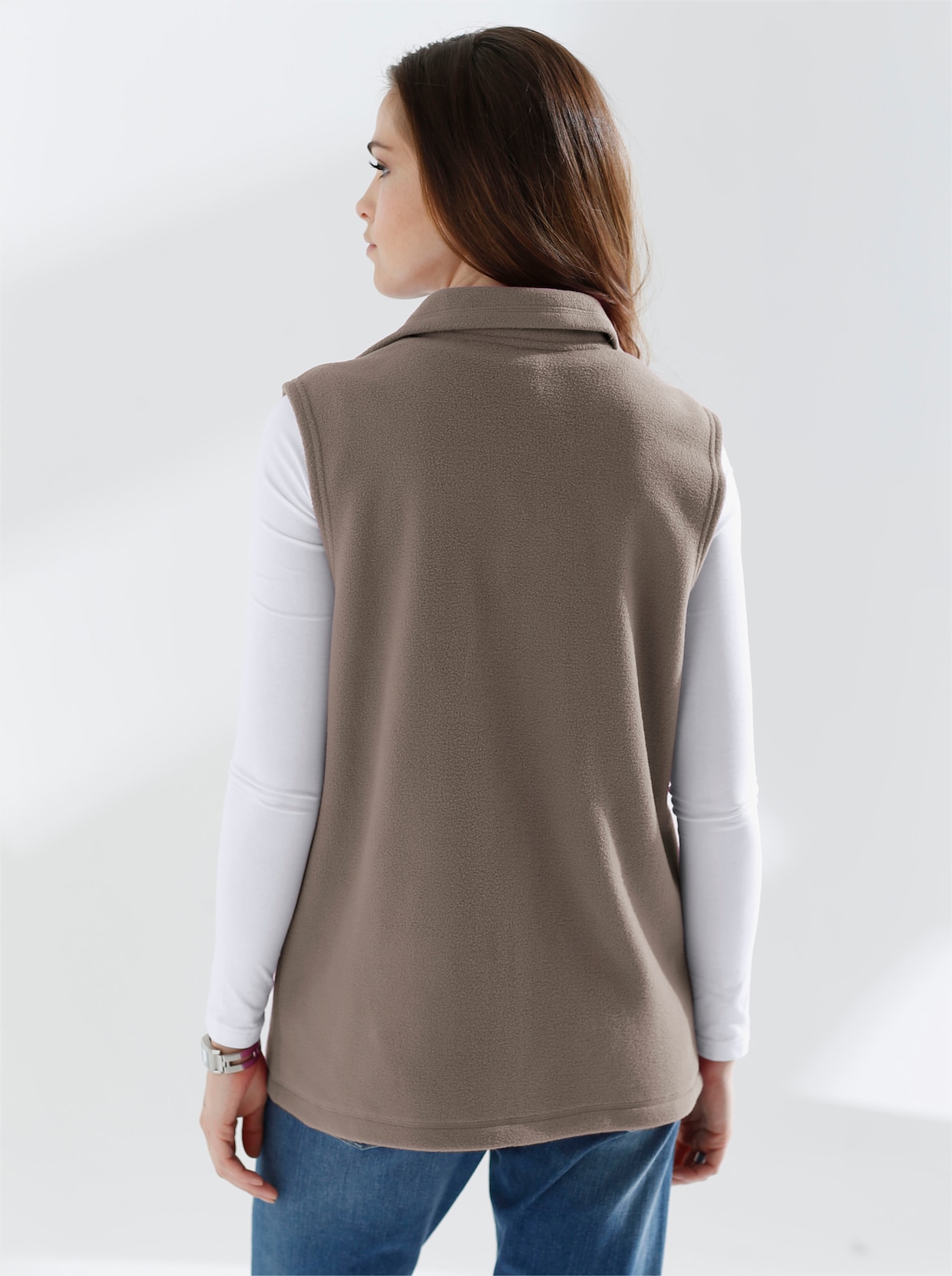 Fleecegilet - taupe