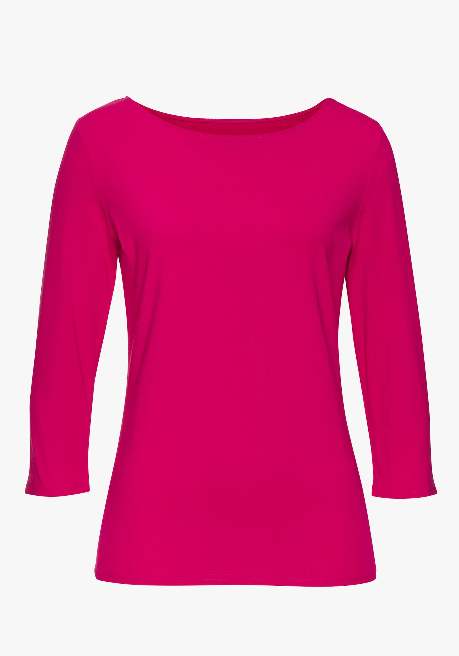 LASCANA 3/4-Arm-Shirt - hibiskus, navy