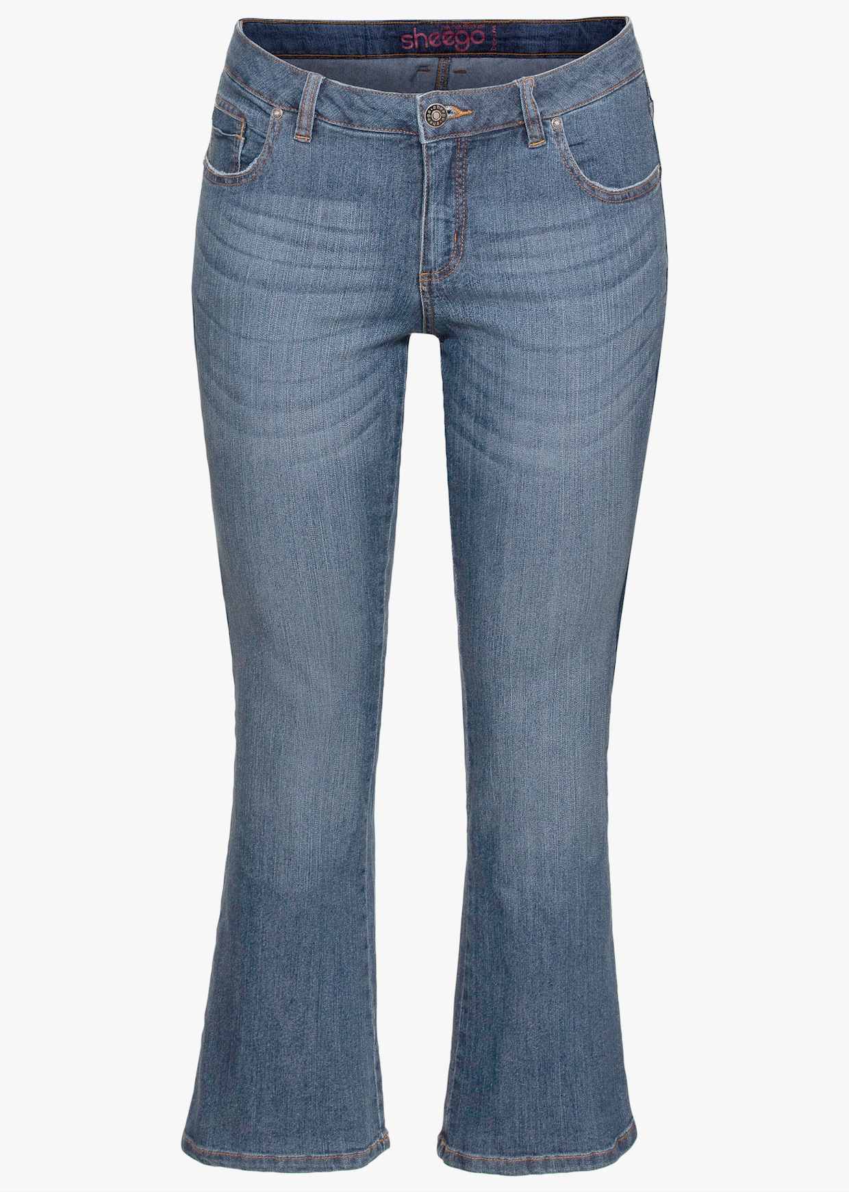 sheego Bootcut jeans - blue denim