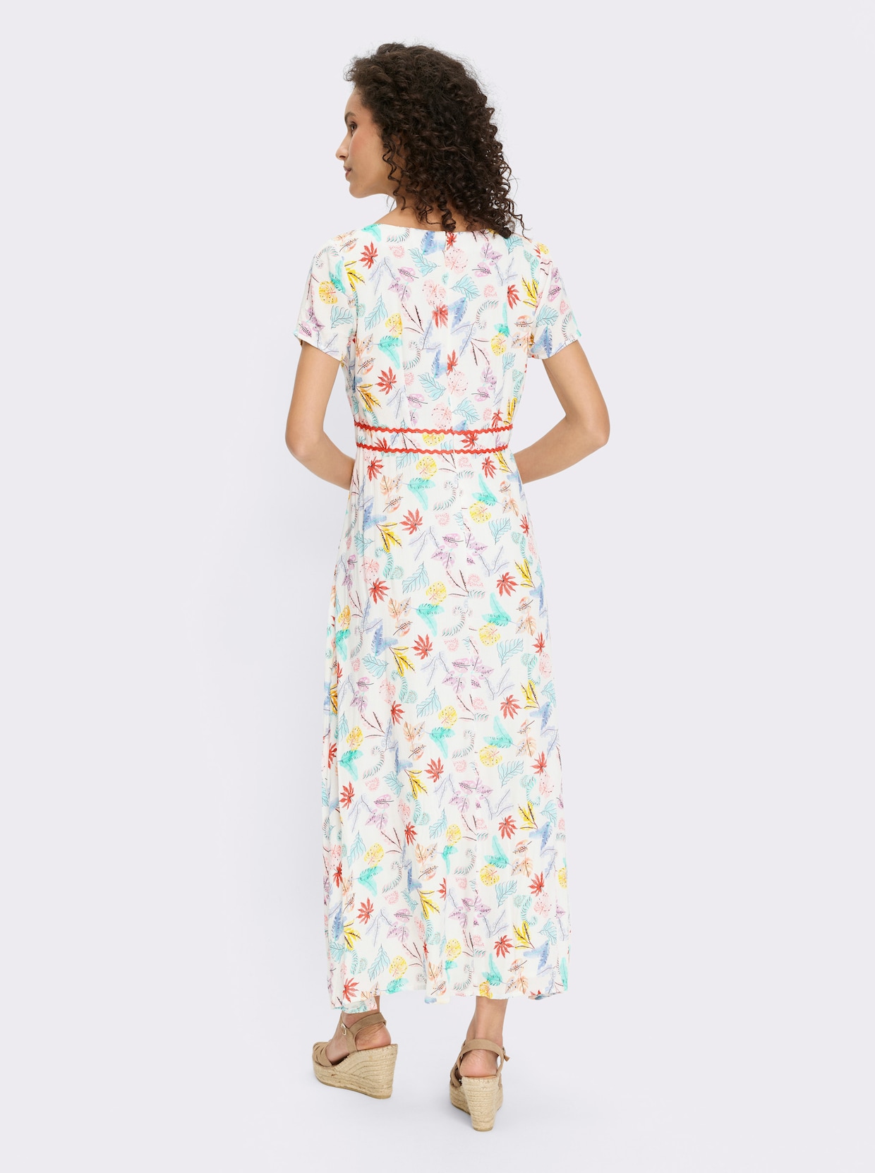 heine Webkleid - weiss-hummer-bedruckt