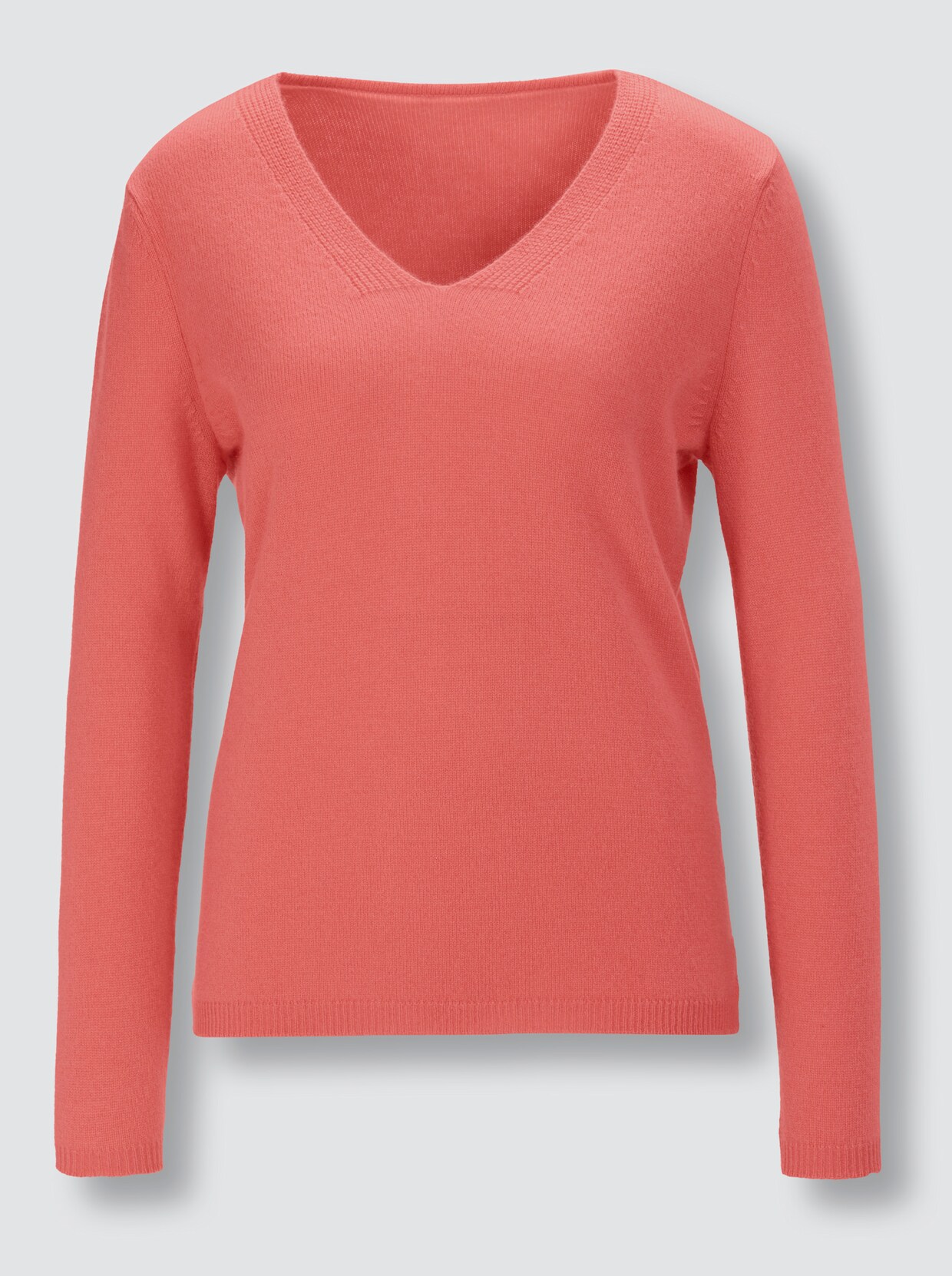 Creation L Premium Kaschmir-Pullover - koralle-meliert