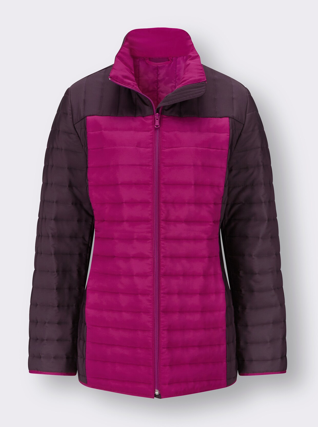 Steppjacke - aubergine-magenta