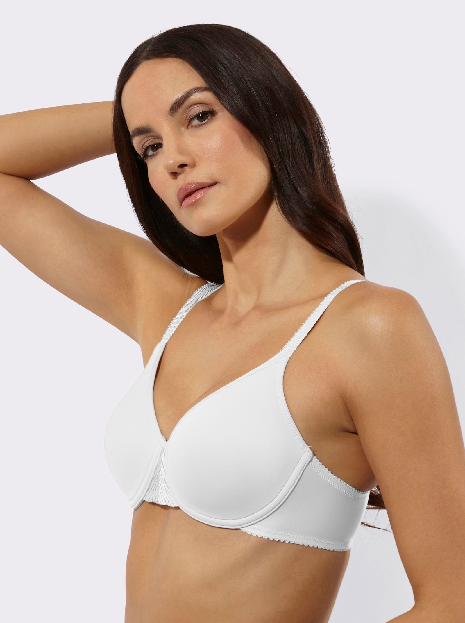 Triumph T-Shirt-BH mit Bügel mit Stickerei-Einsatz - weiß