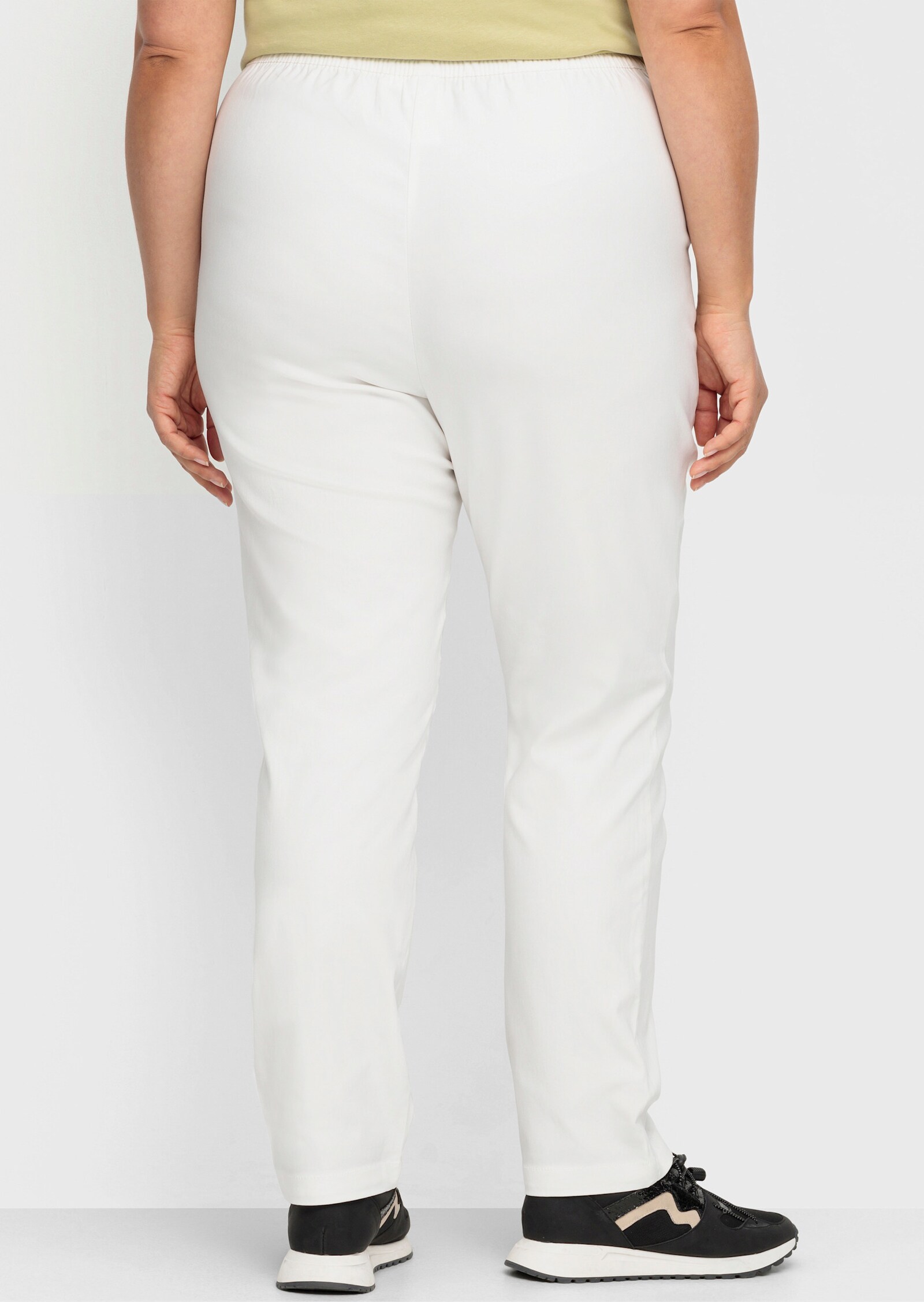 Bengalinhose mit Zierreißverschlüssen - weiß