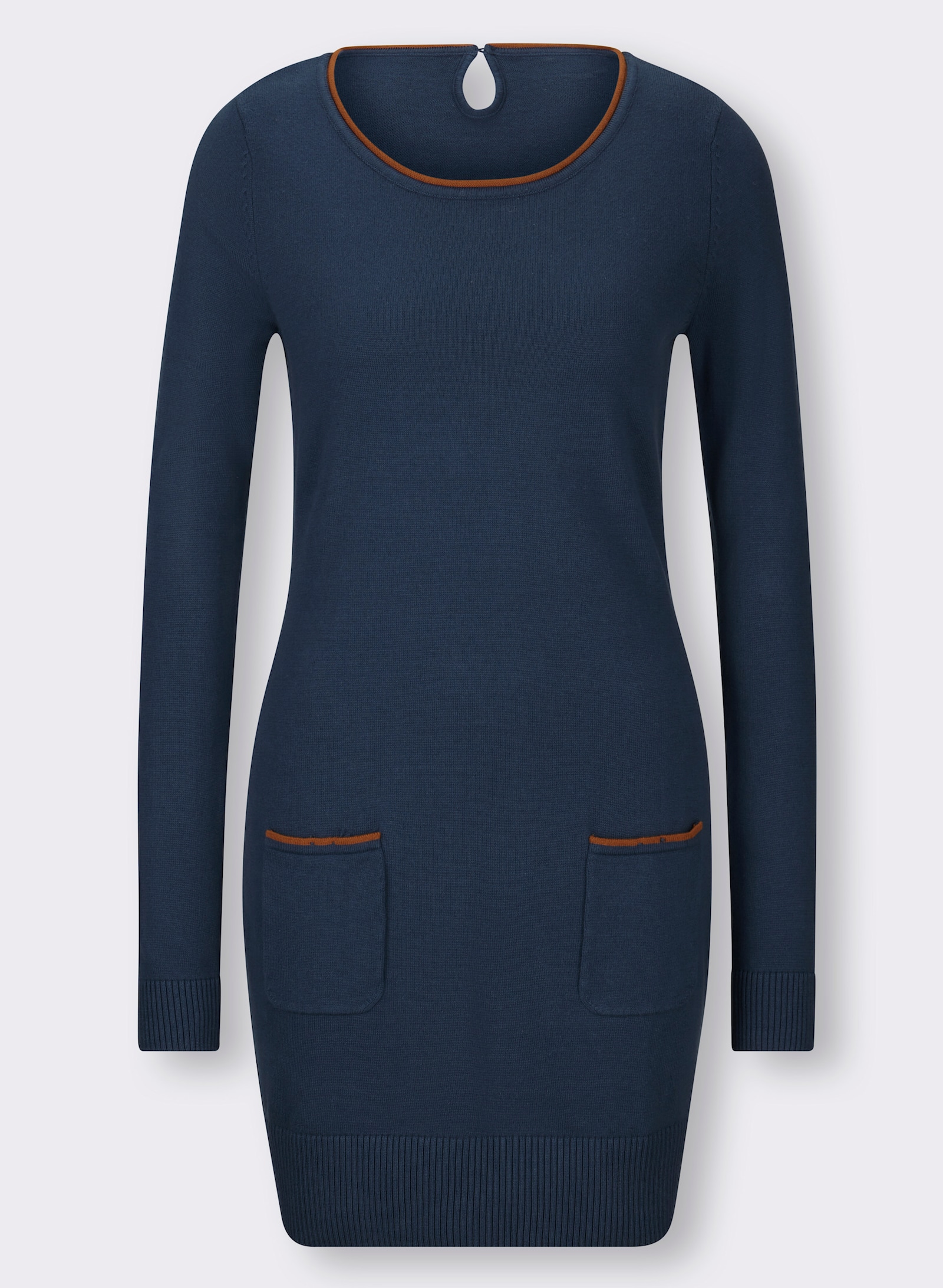 heine Longpullover mit Cut-Outs hinten - dunkelblau