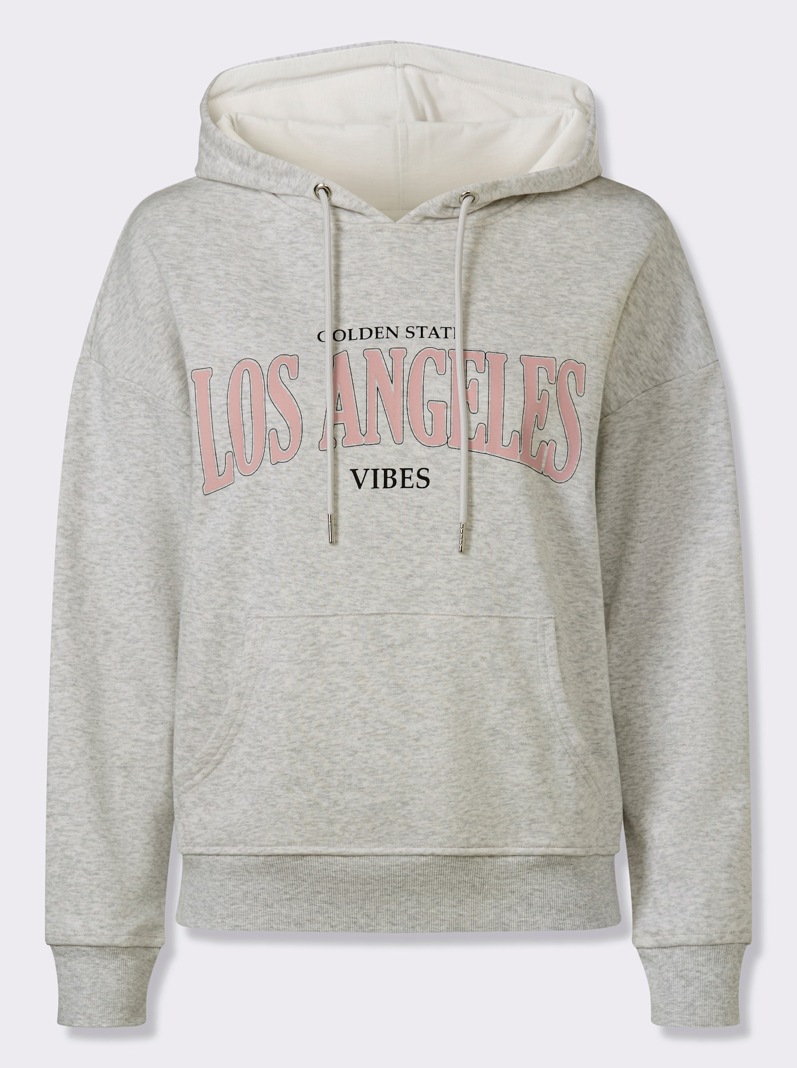 heine Sweatshirt avec poche kangourou - gris clair chiné