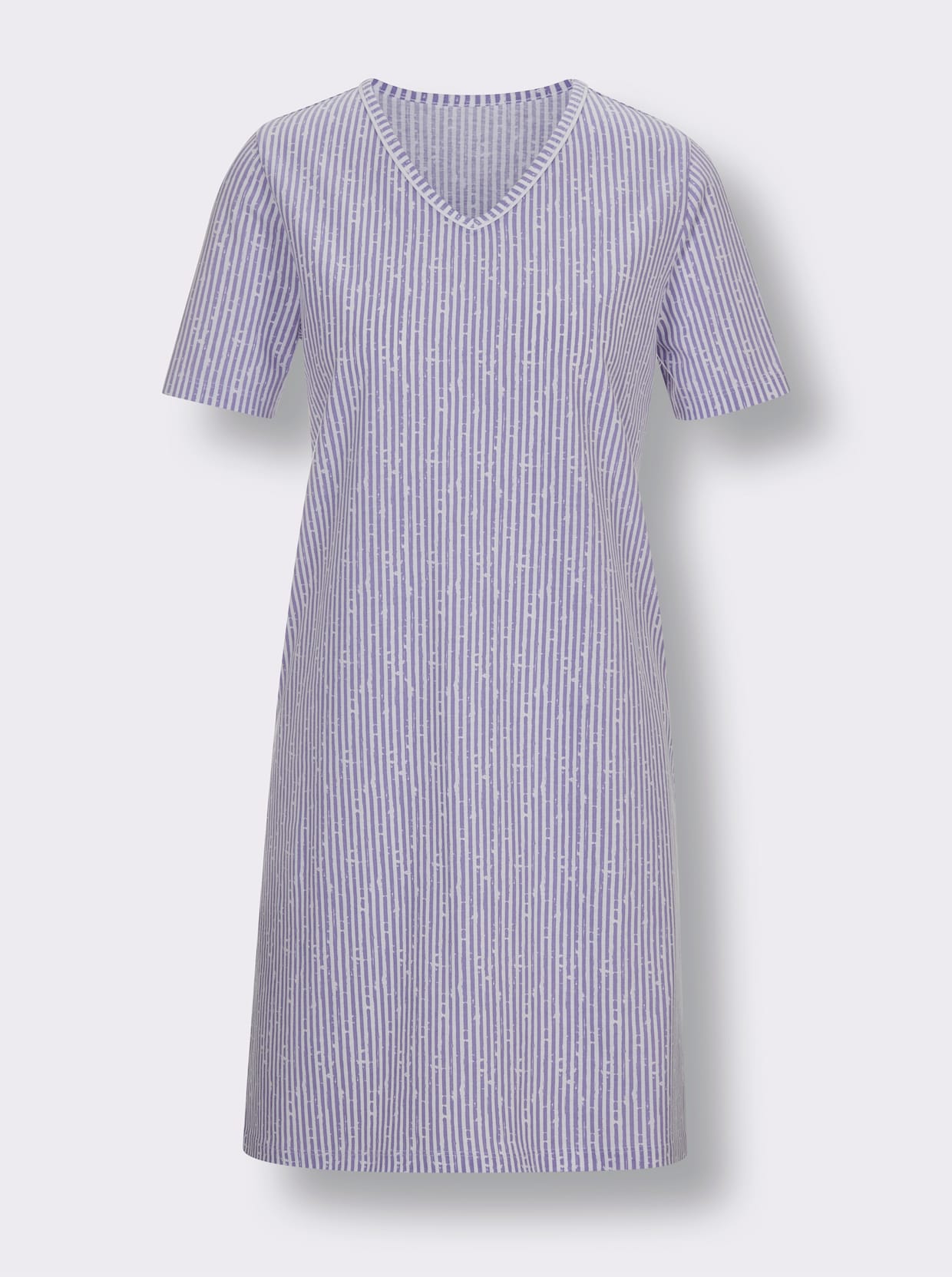 wäschepur Sleepshirts - weiß-lavendel-gestreift + weiß-zitrone-gestreift