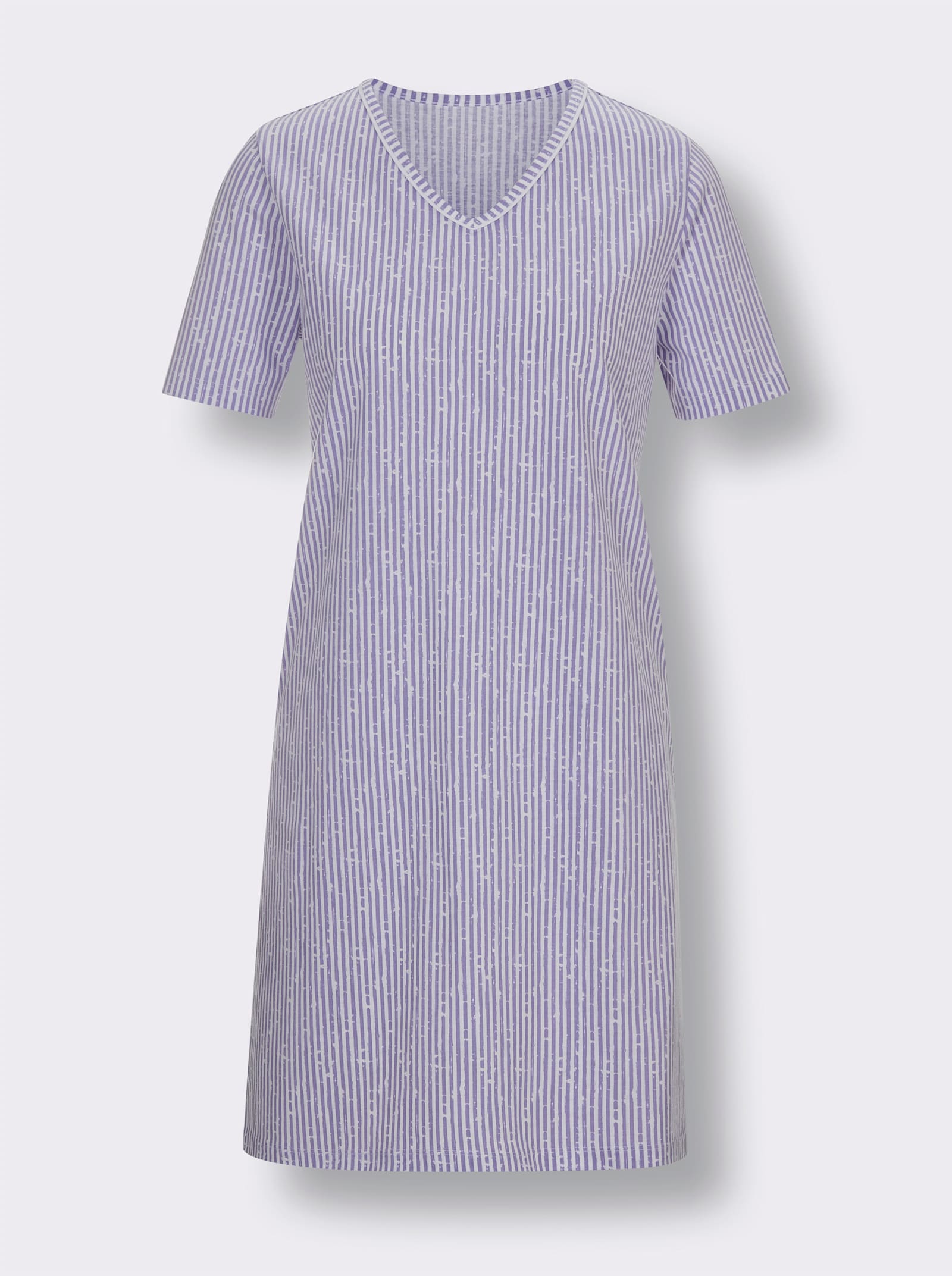 wäschepur Sleepshirts - weiss-lavendel-gestreift + weiss-zitrone-gestreift