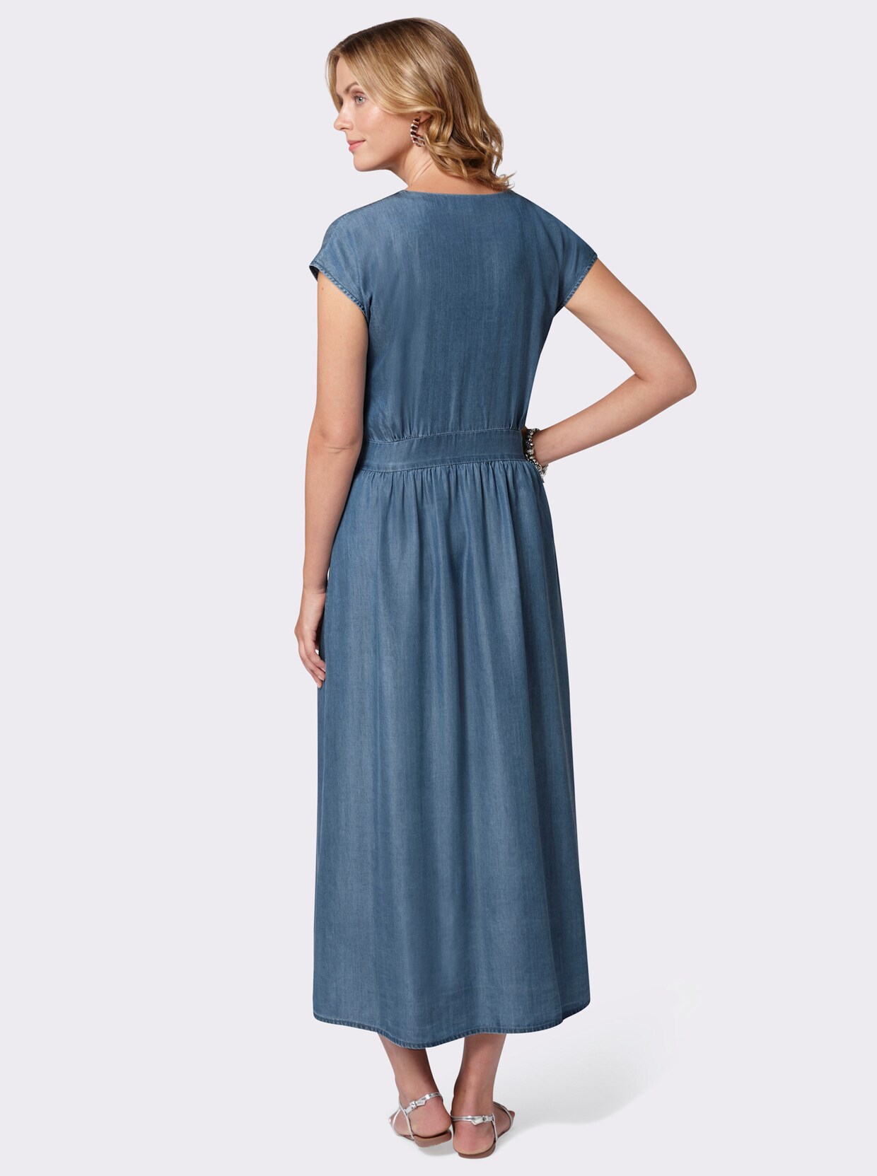 Maxikleid - jeansblau