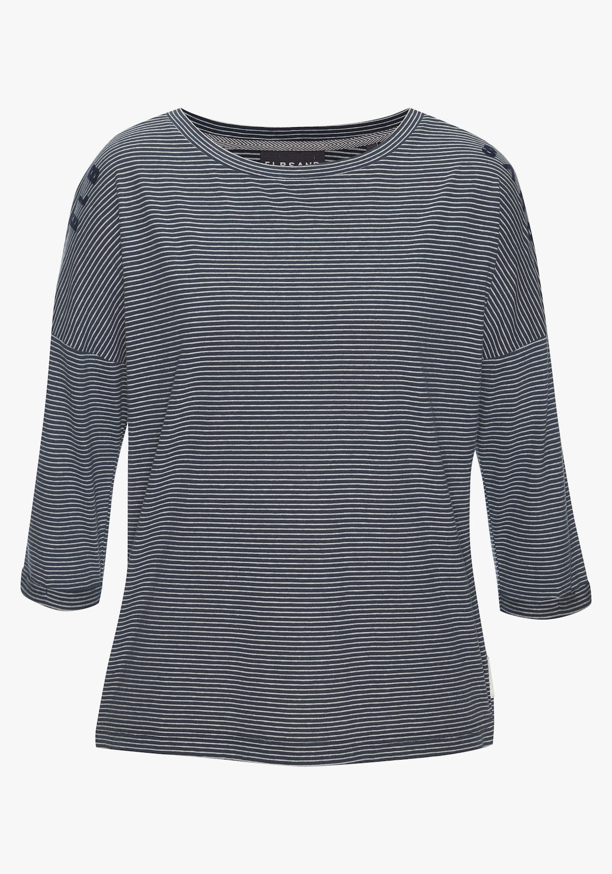 Elbsand Shirt met 3/4-mouw - marine/wit