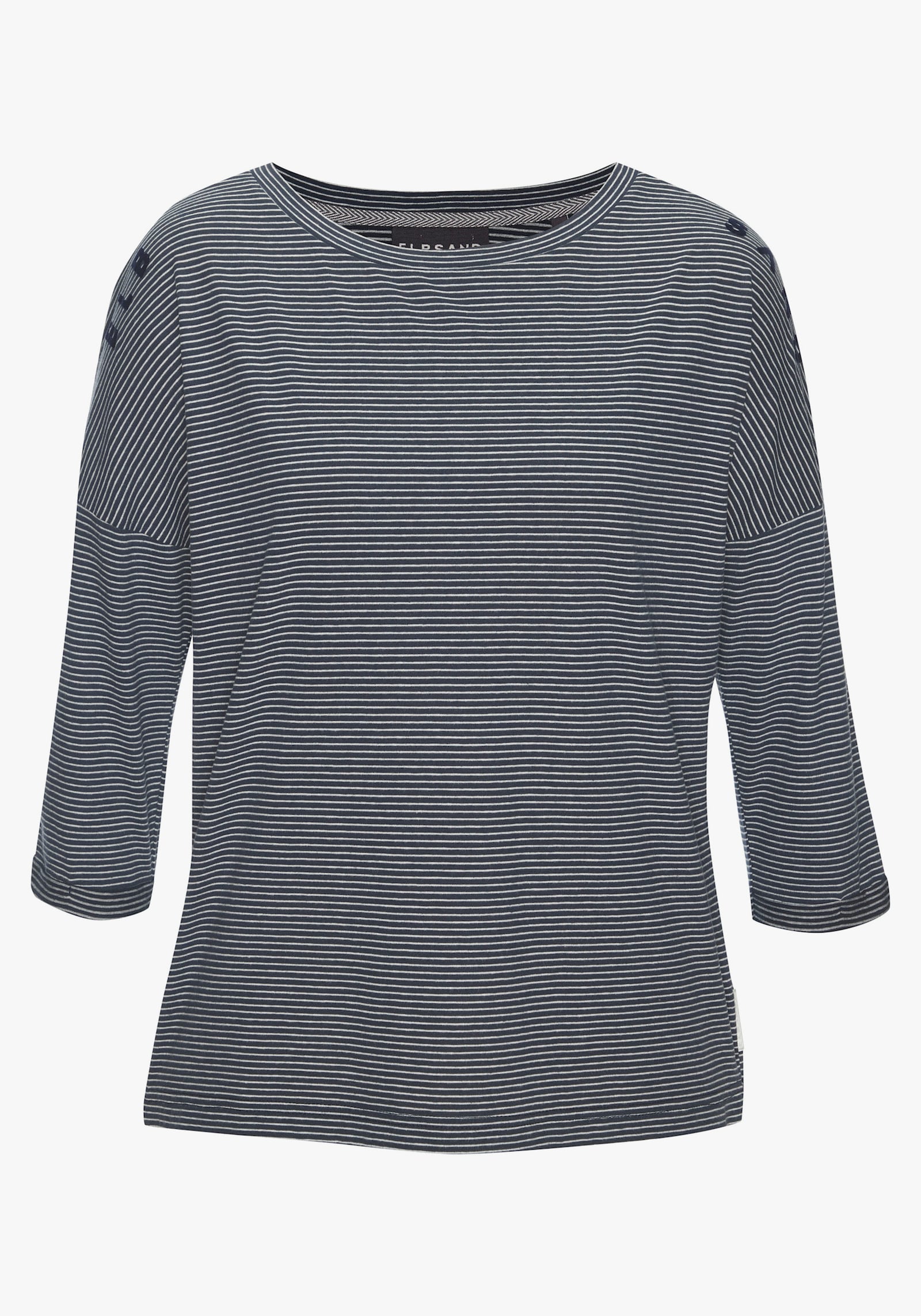 Elbsand 3/4-Arm-Shirt - marine-weiß