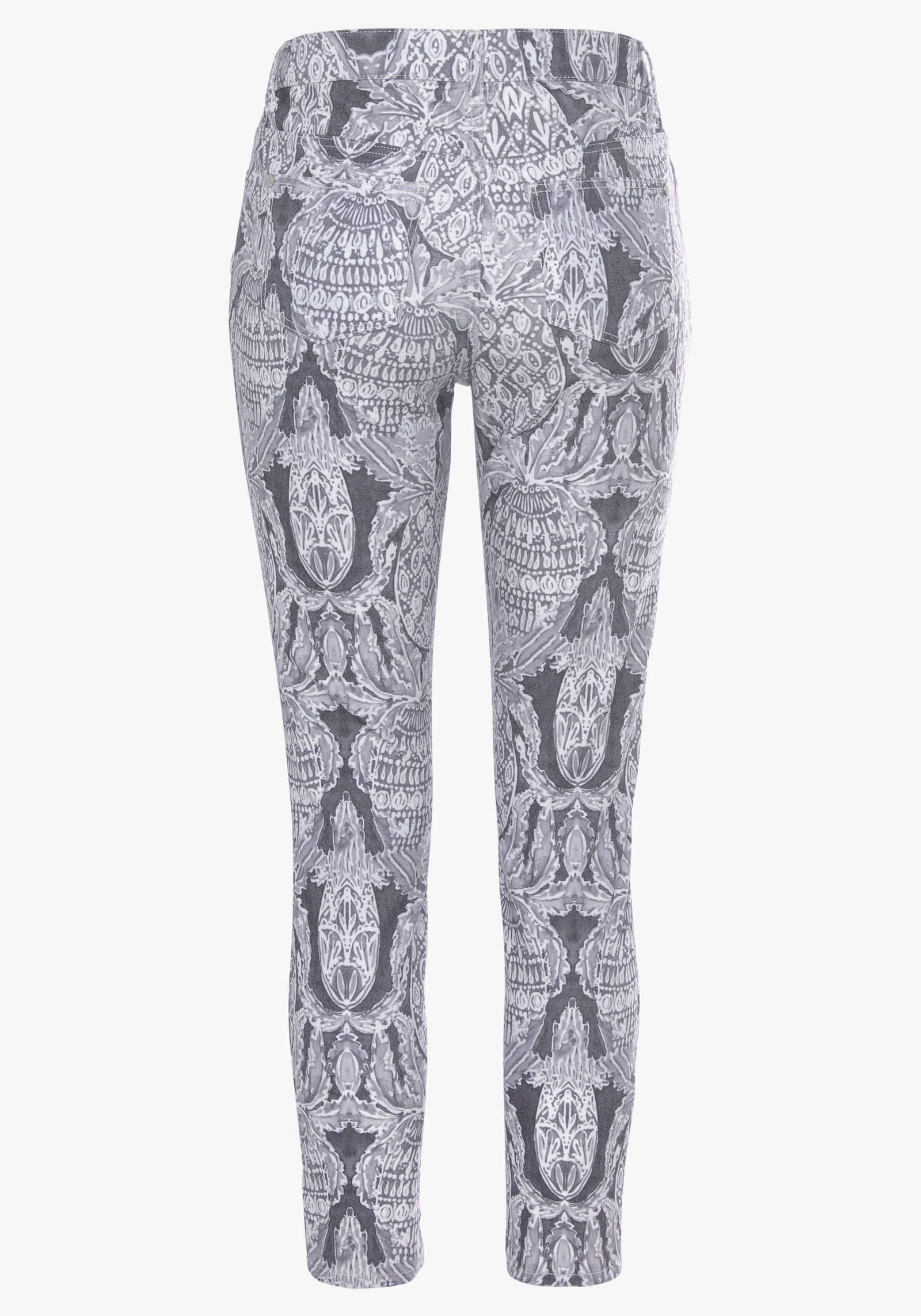LASCANA 7/8-Jeggings - offwhite-anthrazit bedruckt