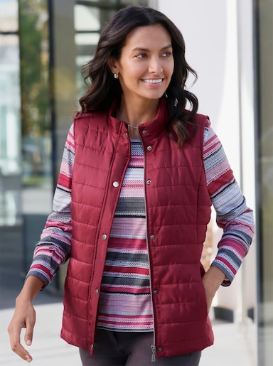 Weste aus recyceltem Polyester - bordeaux