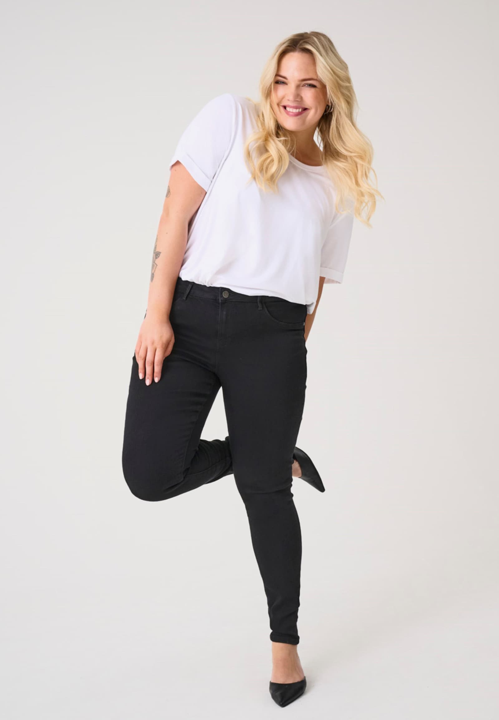 Skinny-fit-Jeans - black