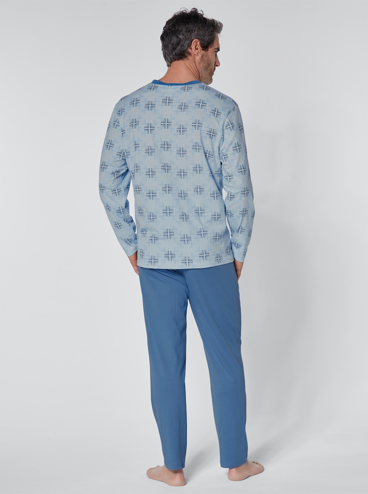 KINGsCLUB Pyjama's - blauw + bordeaux