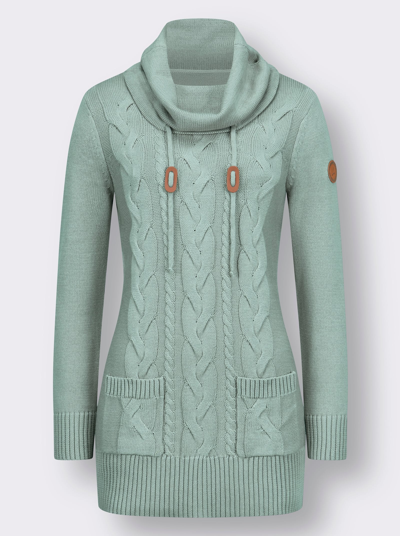 Strickpullover in Long-Form - kalkmint