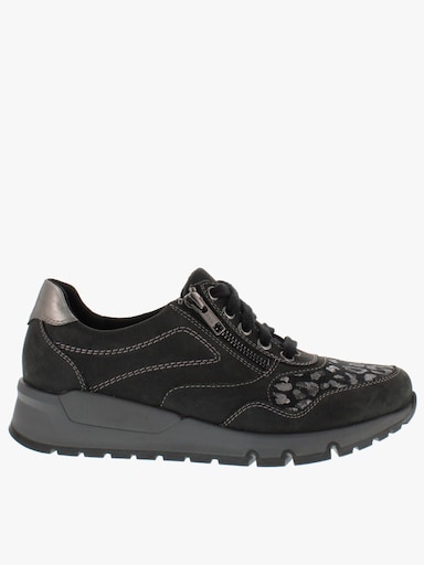 Naturläufer Sneaker mit Stretch-Einsatz, für kräftige Füsse - schwarz