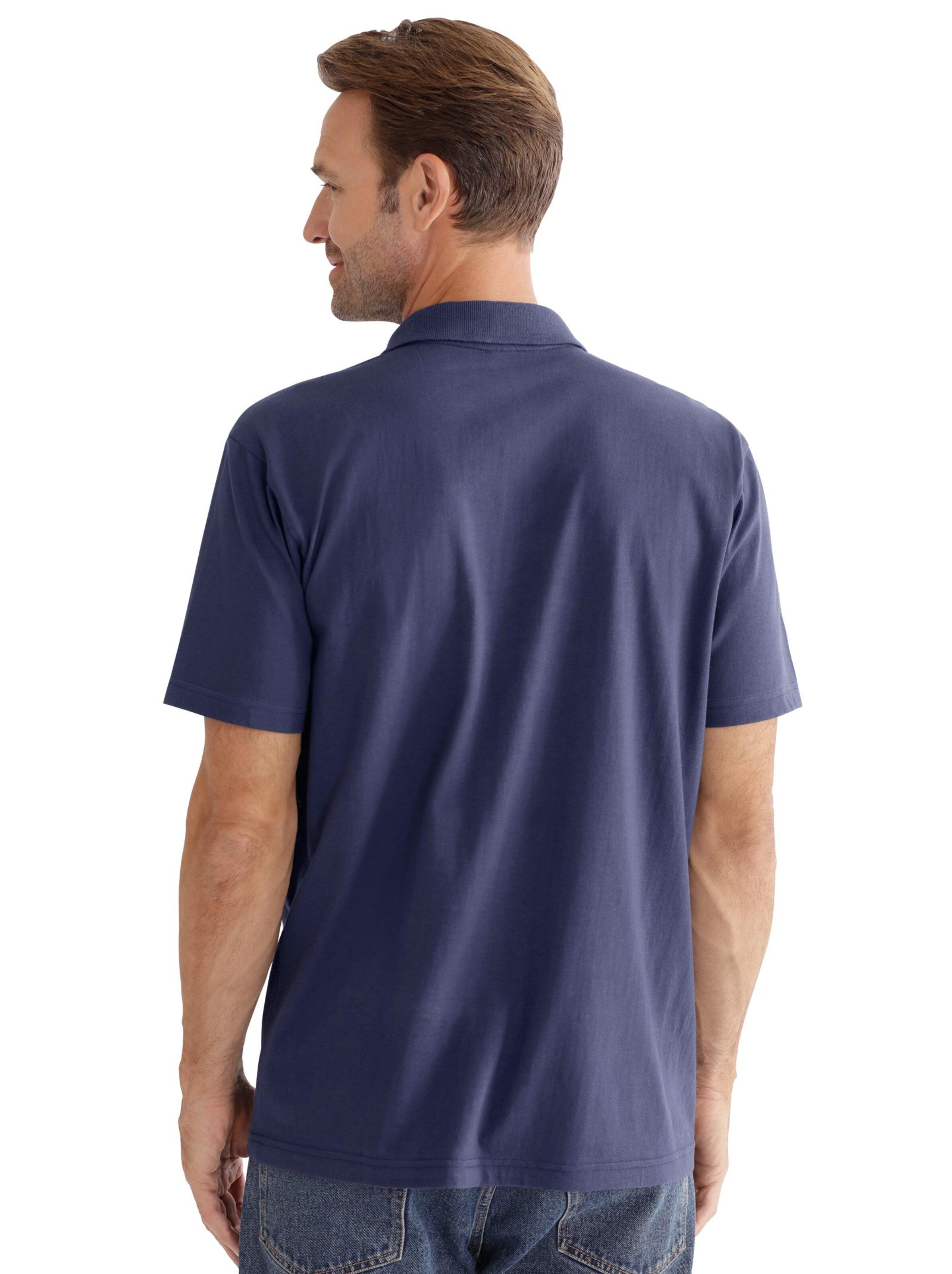 Poloshirt - marine-bedruckt