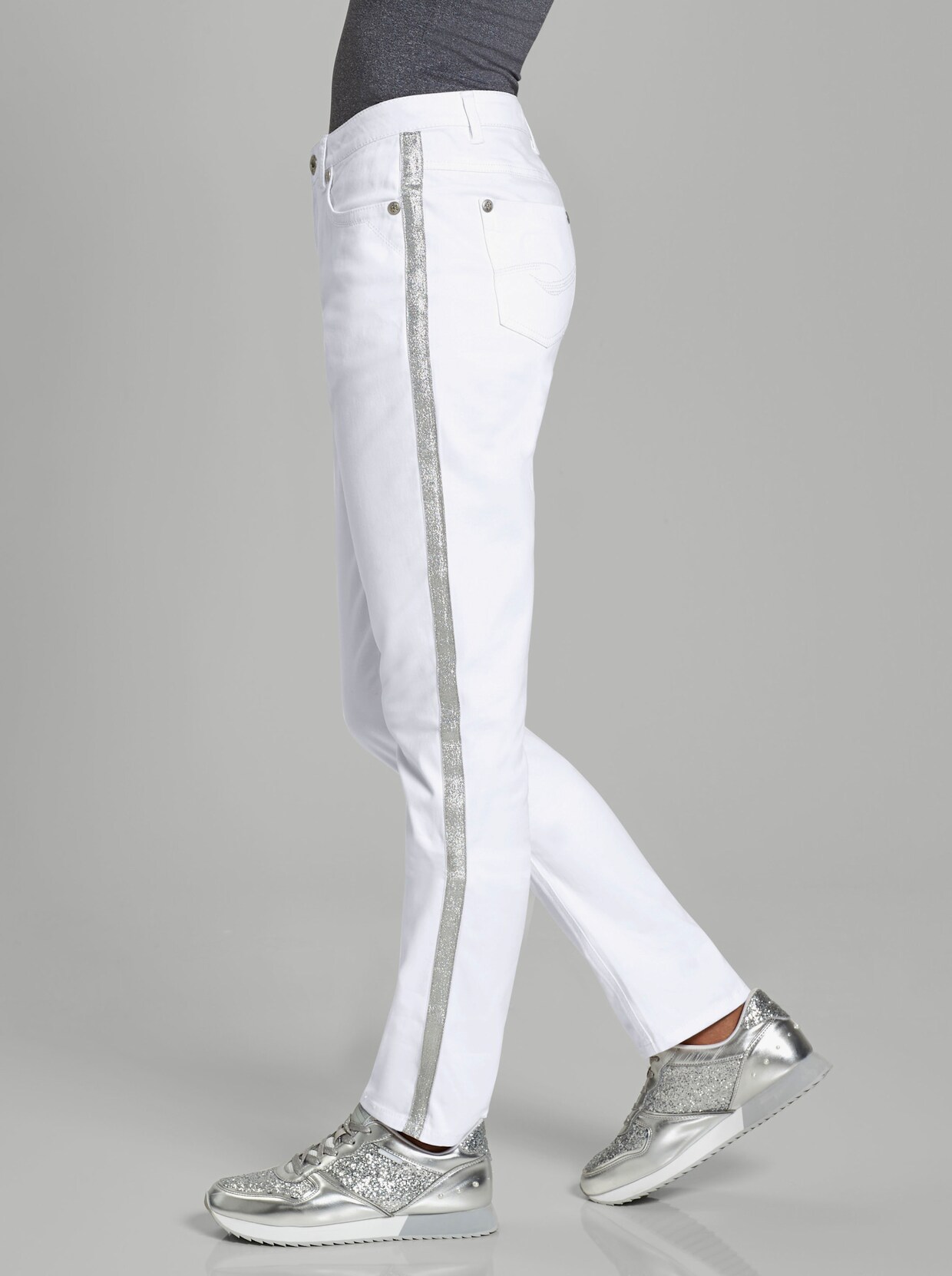 5-Pocket-Jeans - weiss