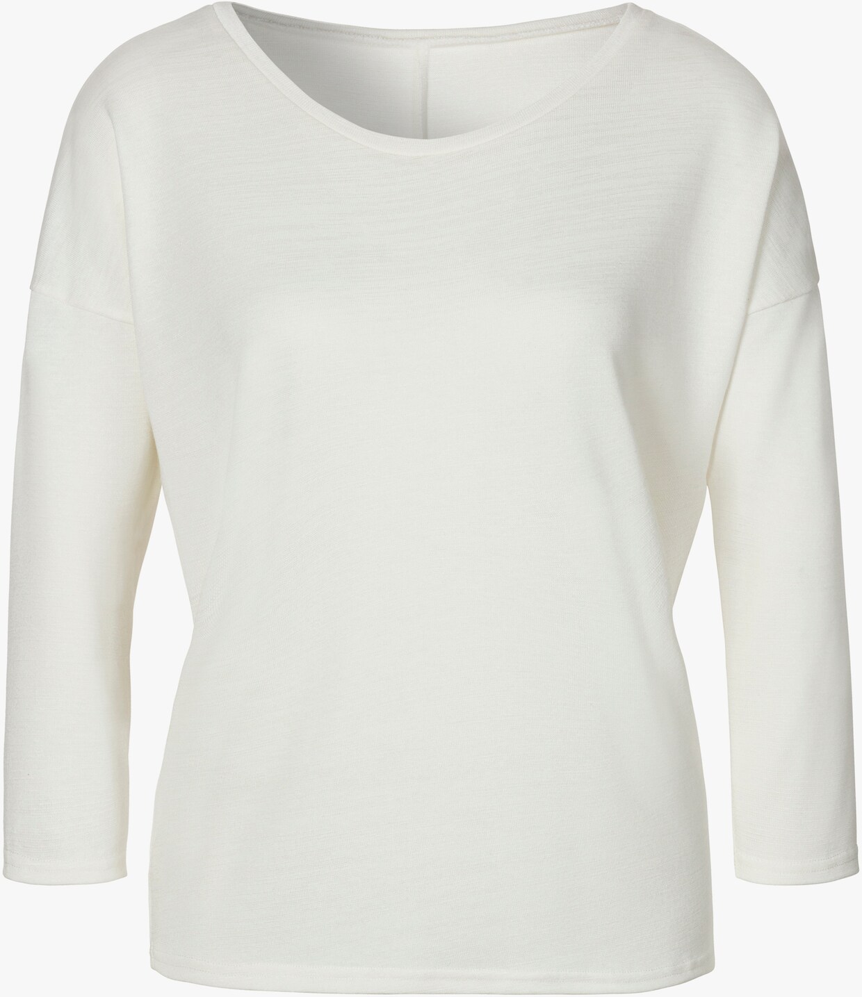 LASCANA Shirt met 3/4-mouw - crème, zwart