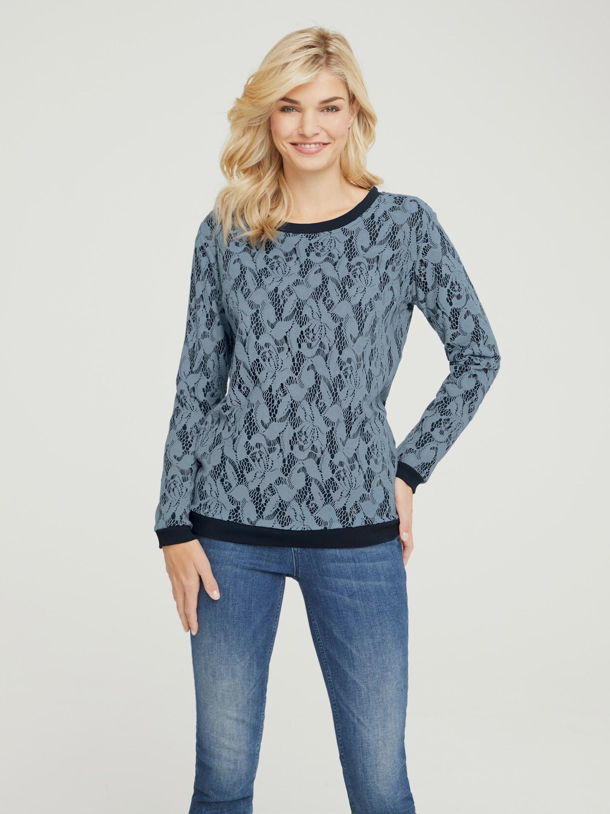 Linea Tesini Sweatshirt - jeansblau