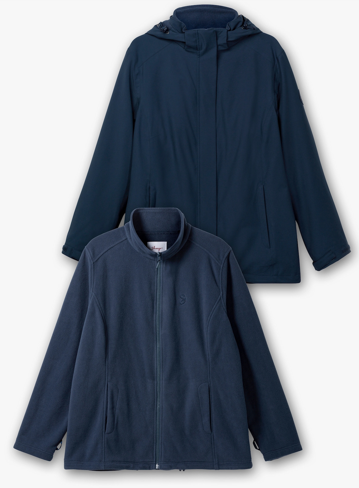 sheego Outdoorjacke - dunkelblau