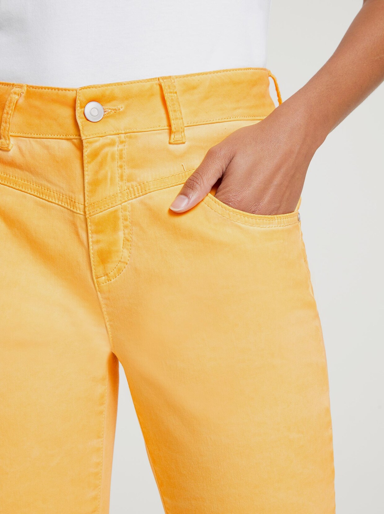Linea Tesini Push-up-Jeans - gelb