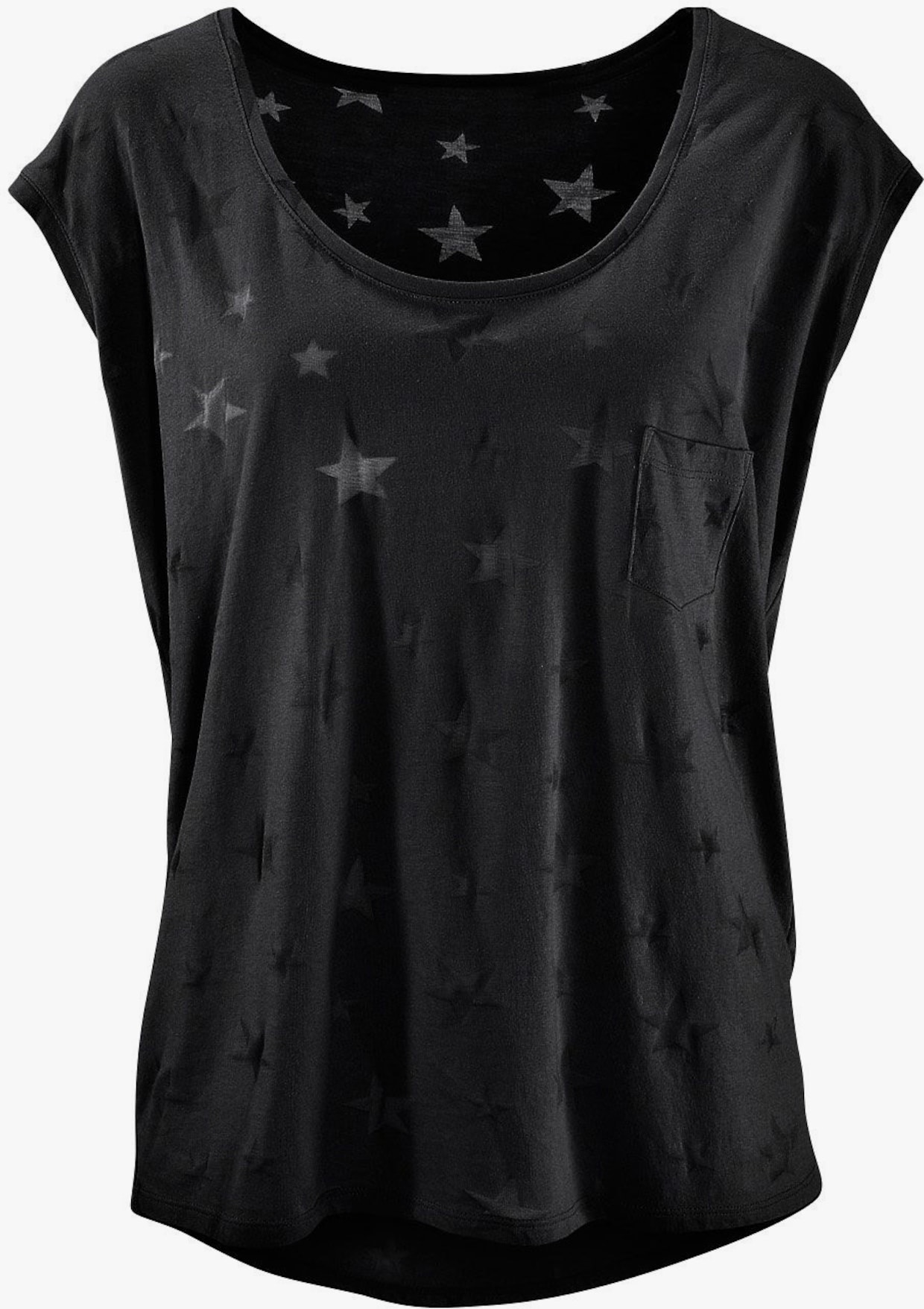 Beachtime Shirt met korte mouwen - koraal, zwart