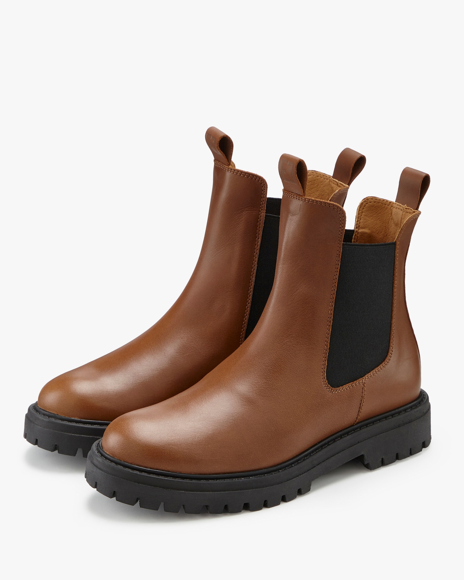 Elbsand Stiefelette - camel/schwarz
