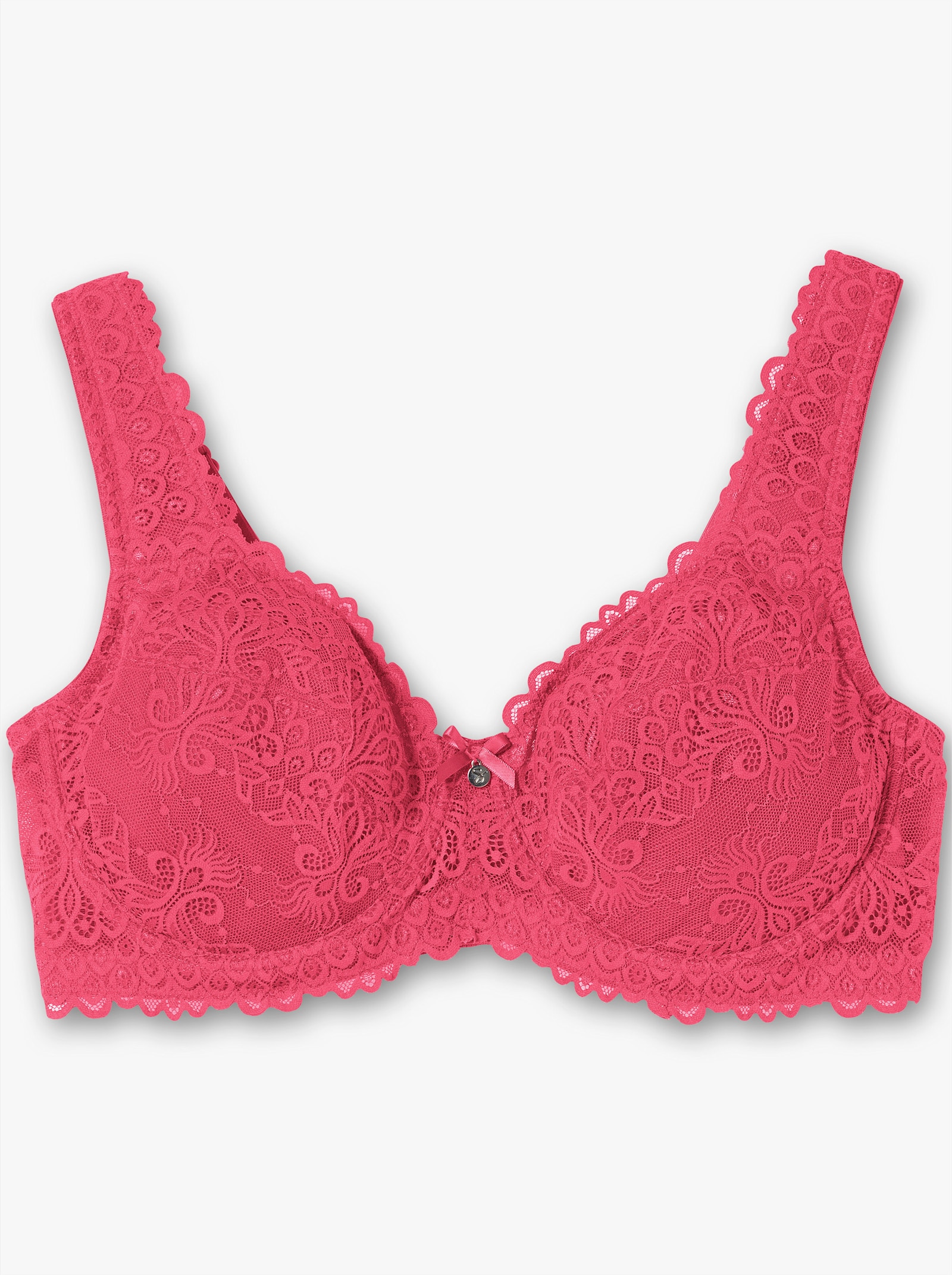 sheego Beugelbeha met gebloemd kant - orchidee