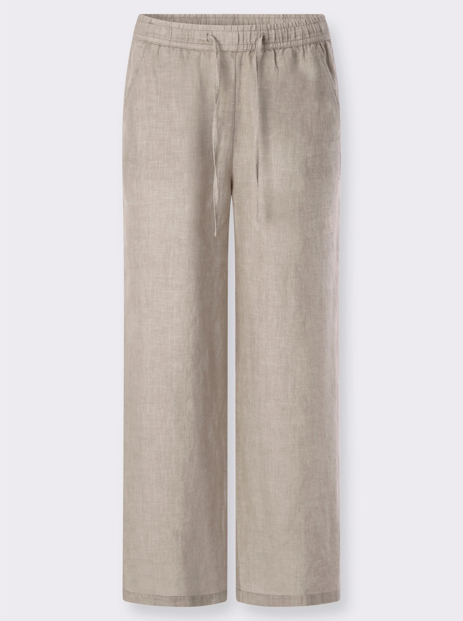 heine Leinenhose mit weitem Bein - sesam