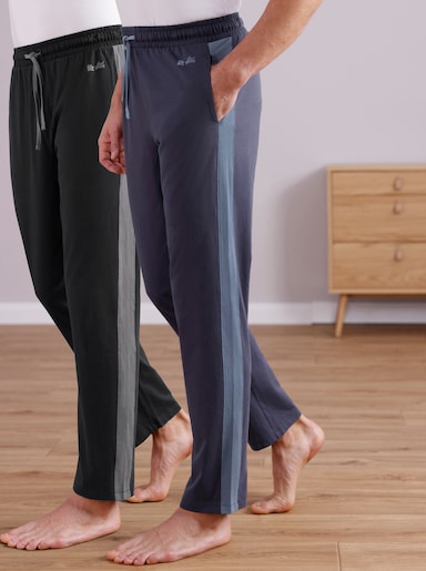 feel good Hosen - marine-rauchblau + schwarz-anthrazit