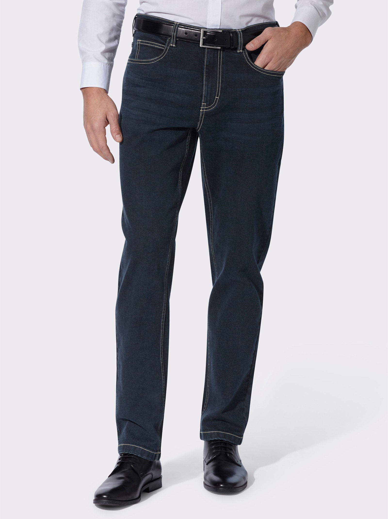 5-Pocket-Jeans mit spezieller Waschung - blue-black