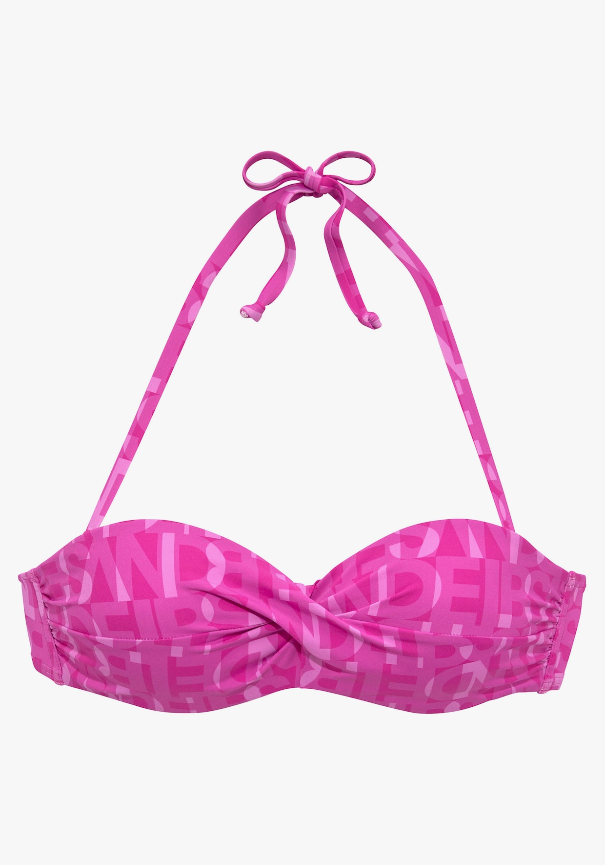 Elbsand Bügel-Bandeau-Bikini-Top - fuchsia