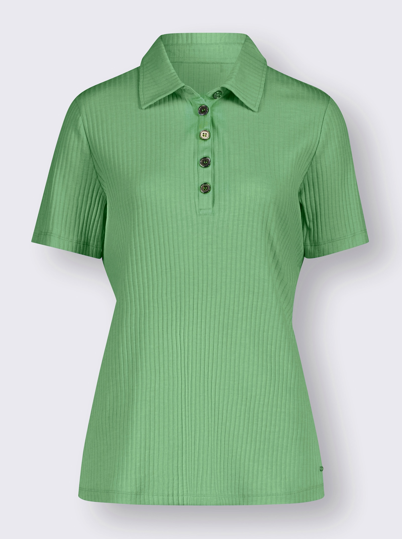 Poloshirt mit Stretch-Anteil - apfel