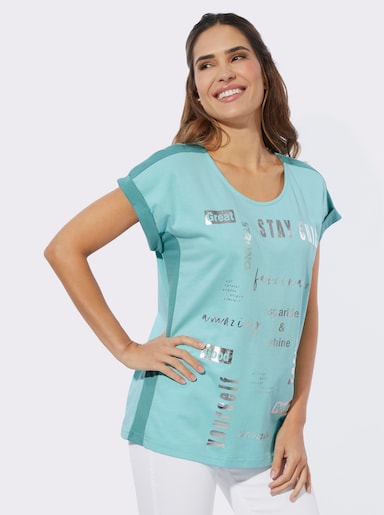 Kurzarmshirt - mint-salbei