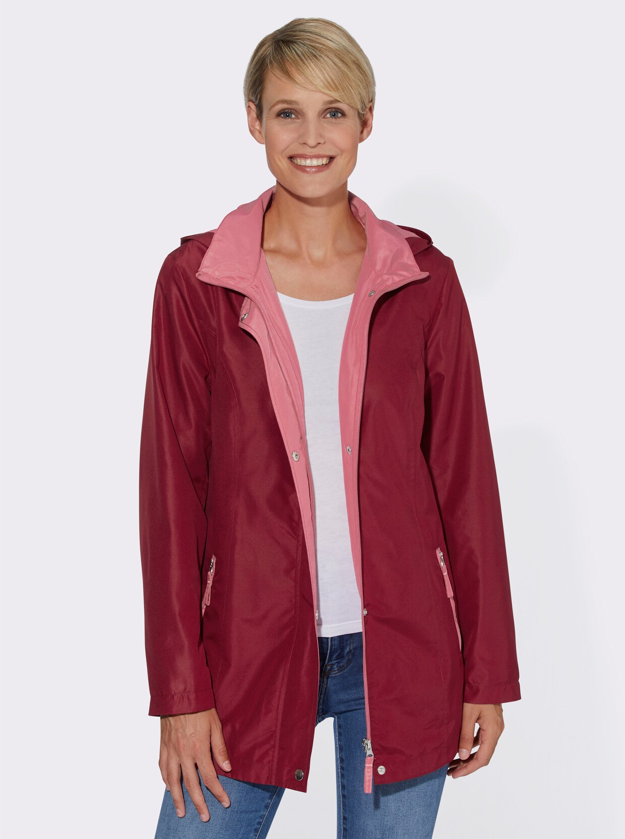 Funktionsjacke - kirsche-flamingo